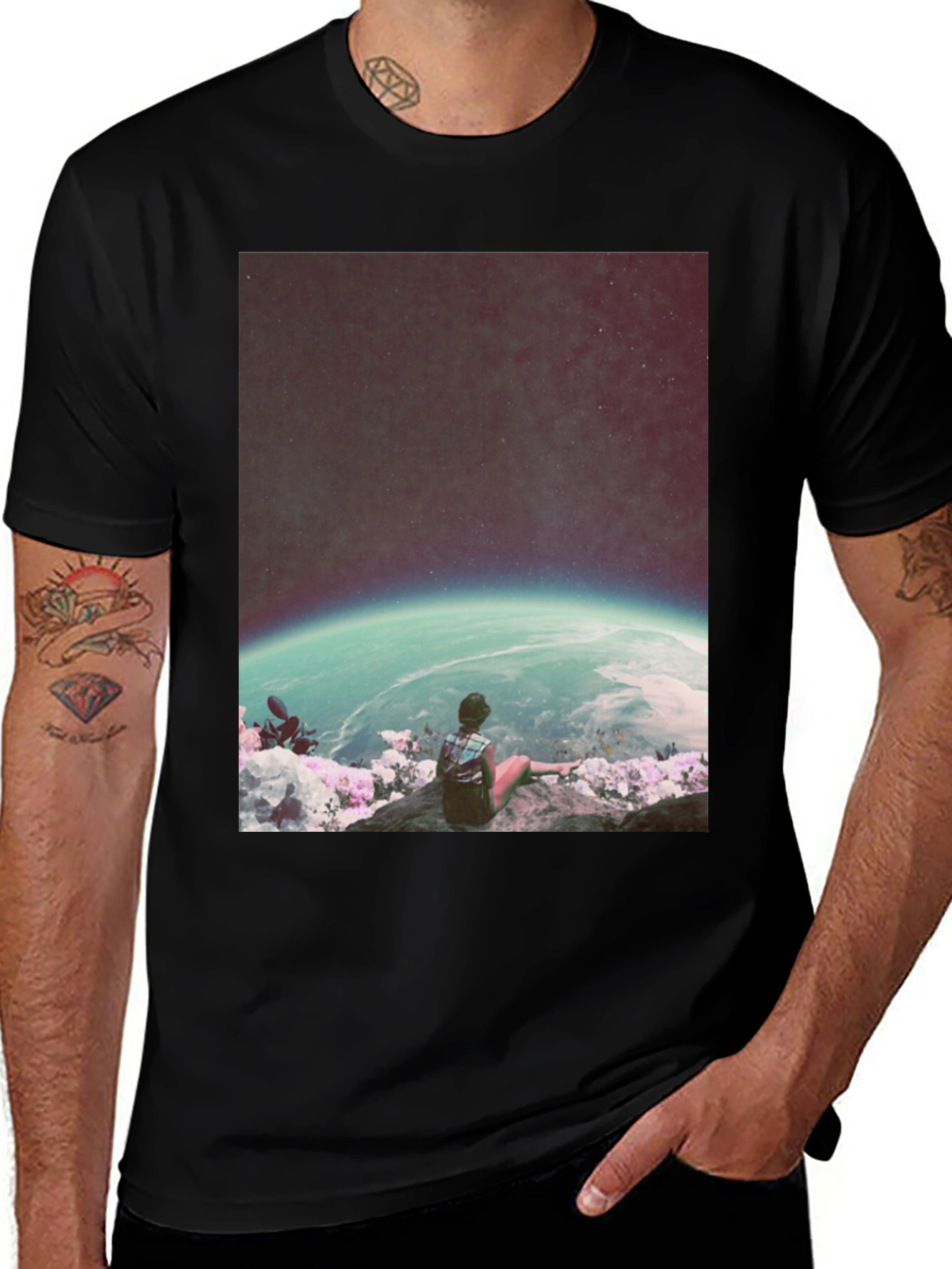 Variant 6 of Cosmic View T-Shirt - Galaxy Observer Tee