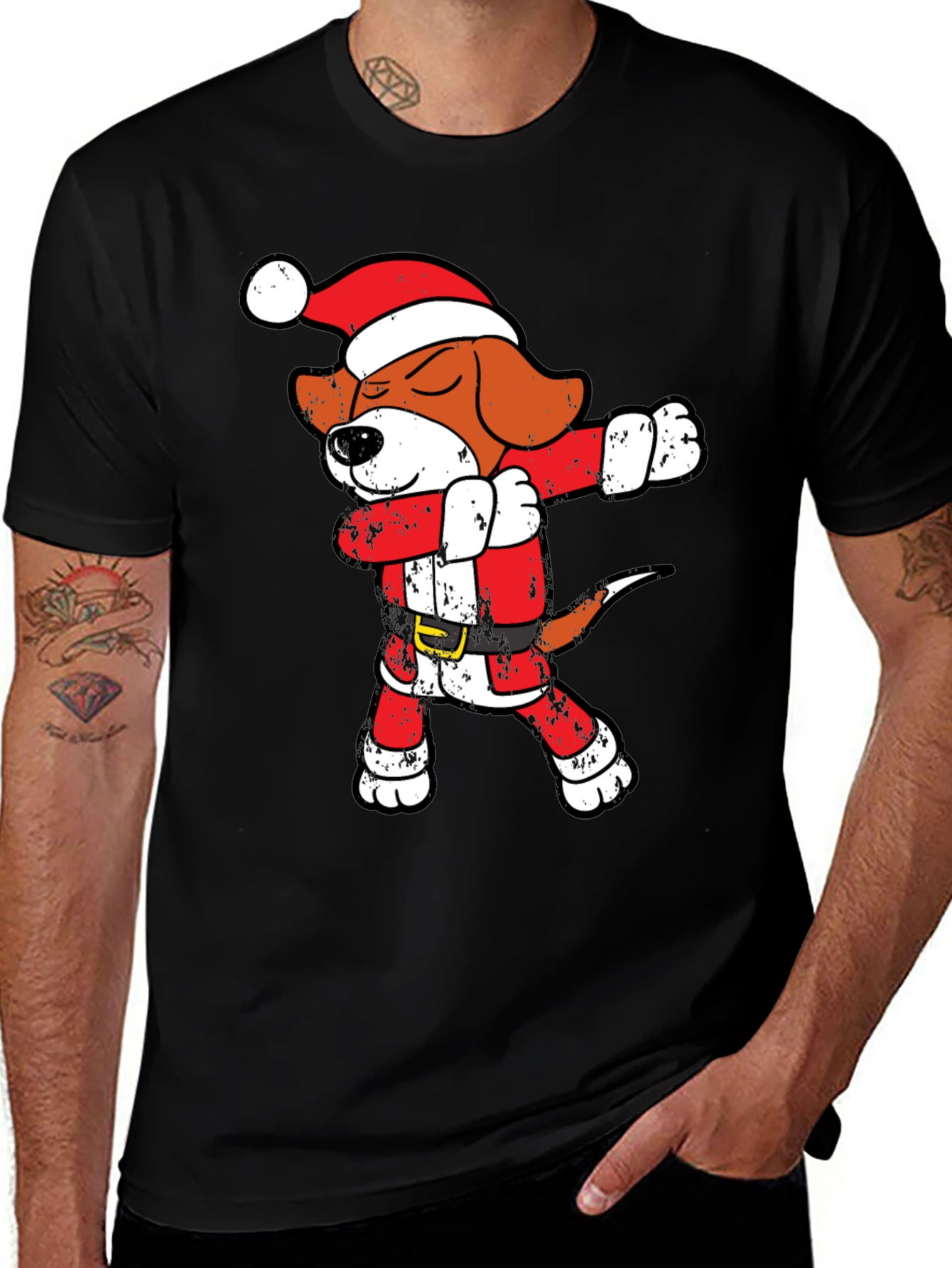 Variant 29 of Dabbing Santa Beagle T-Shirt
