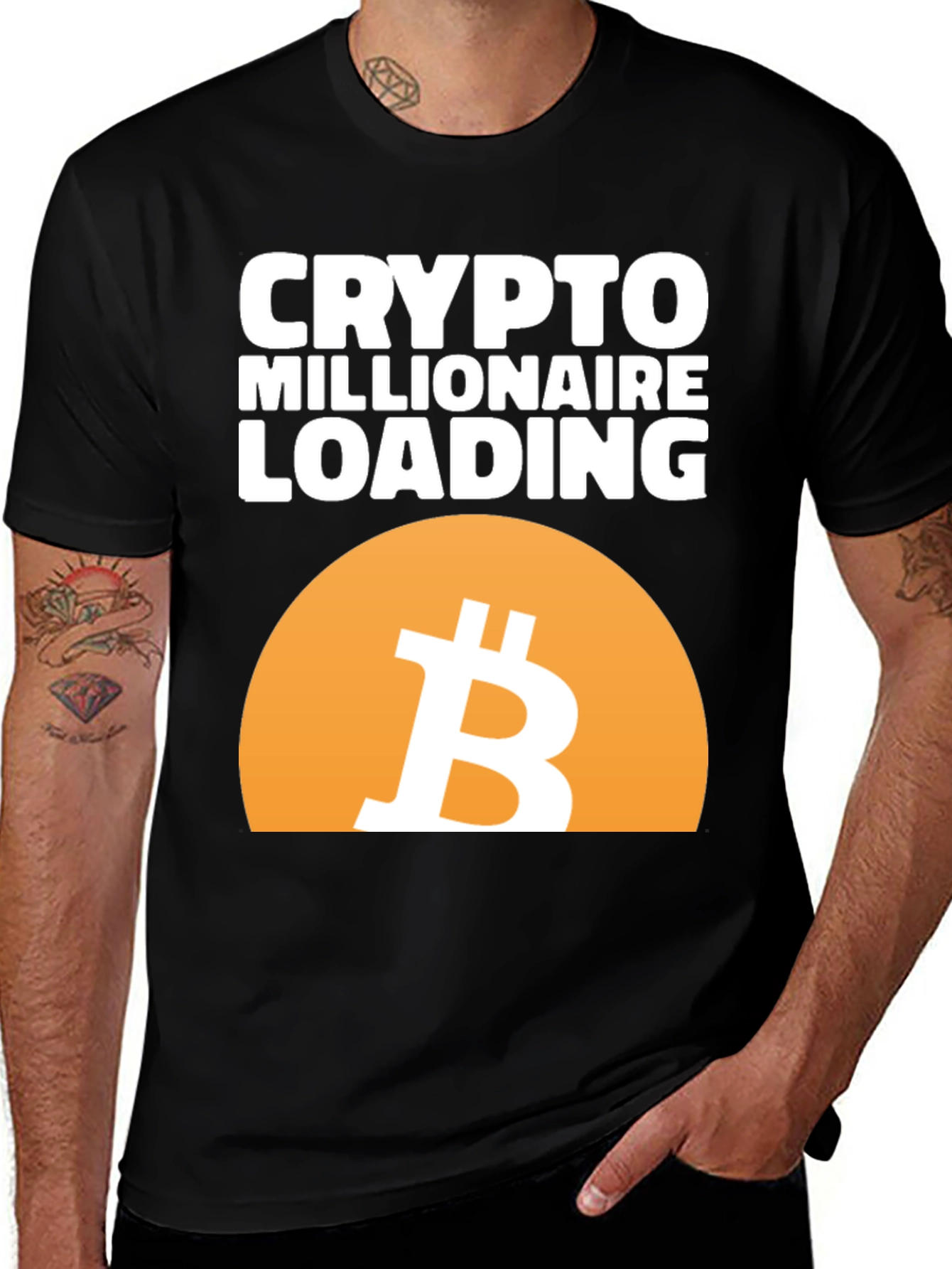 Variant 23 of Crypto Millionaire Loading T-Shirt - Bitcoin Tee
