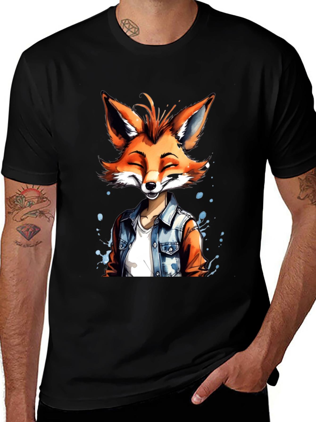 Variant 3 of Trendy Fox Graphic Tee - Cool Casual Wear