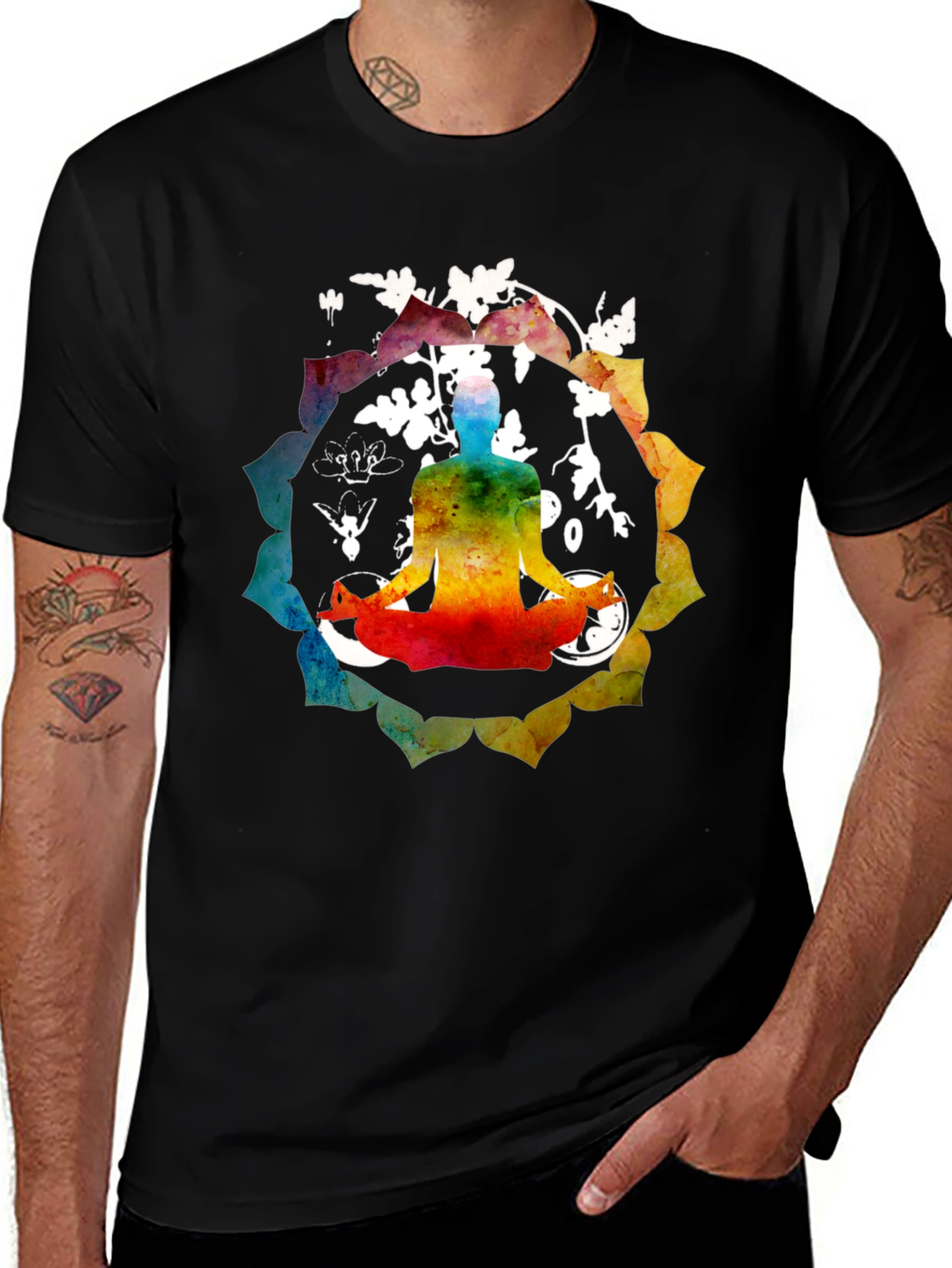 Variant 17 of Yoga Meditation Chakra T-Shirt
