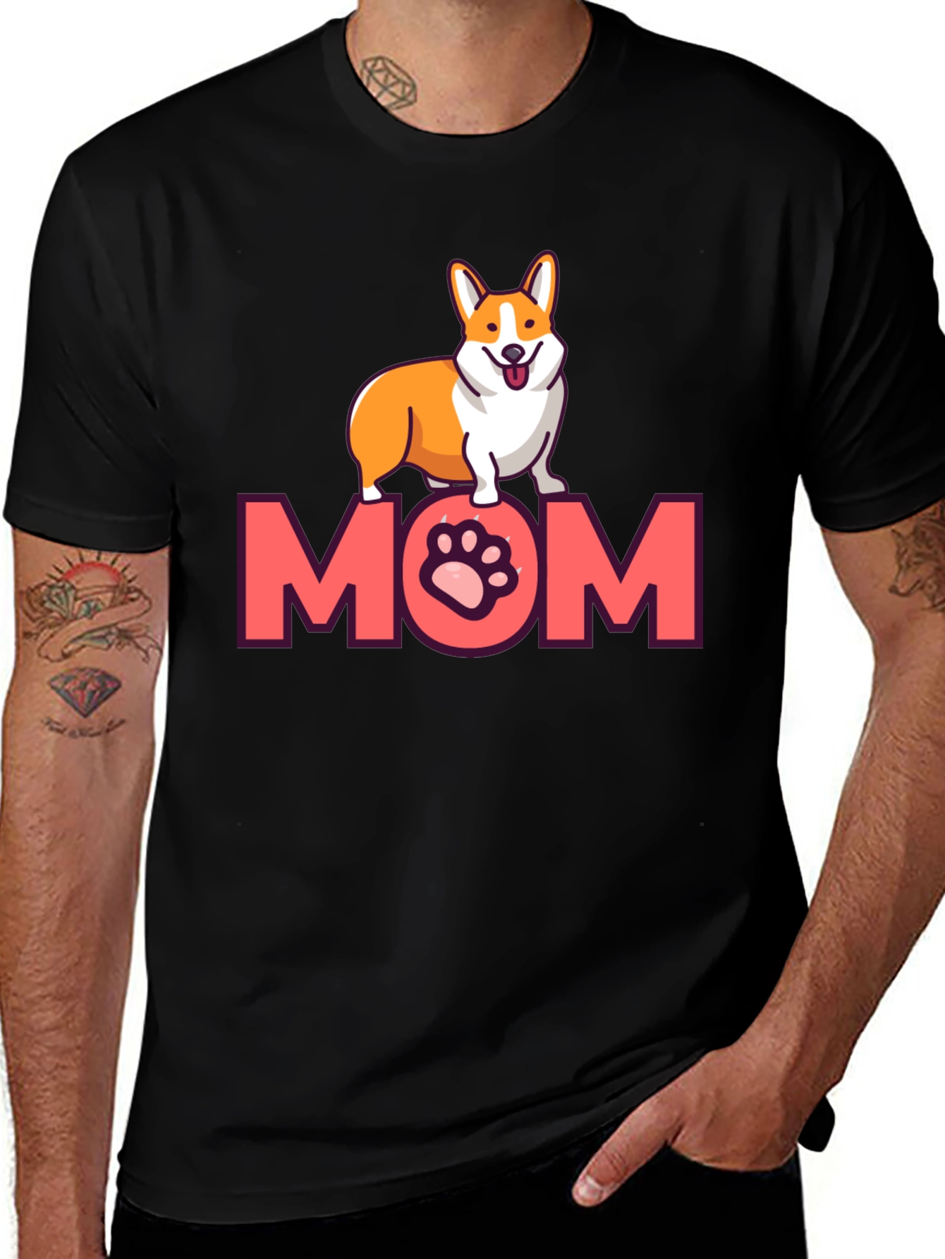 Variant 24 of Corgi Mom T-Shirt - Cute Dog Lover Tee