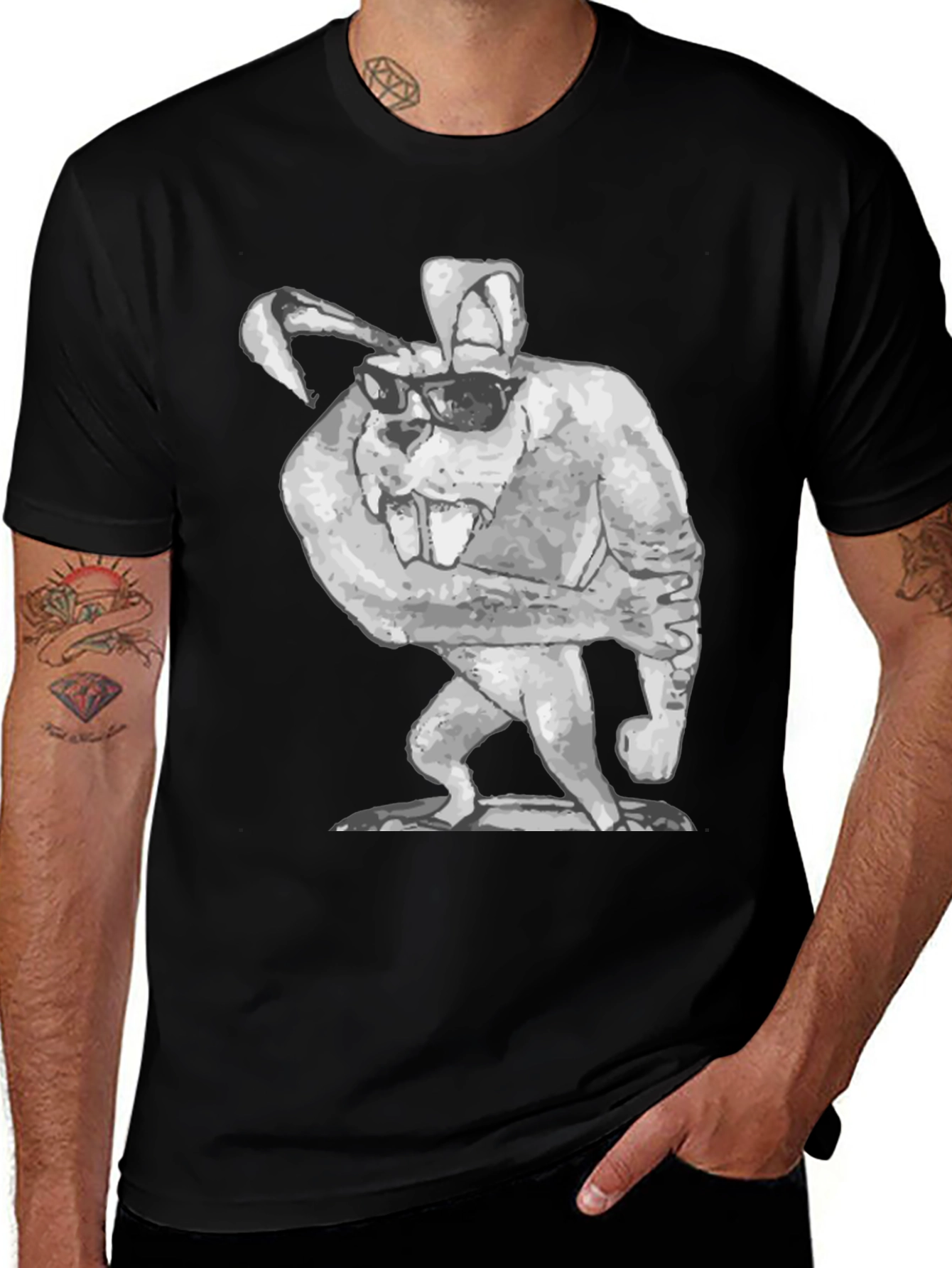 Variant 15 of Cool Rabbit Graphic T-Shirt
