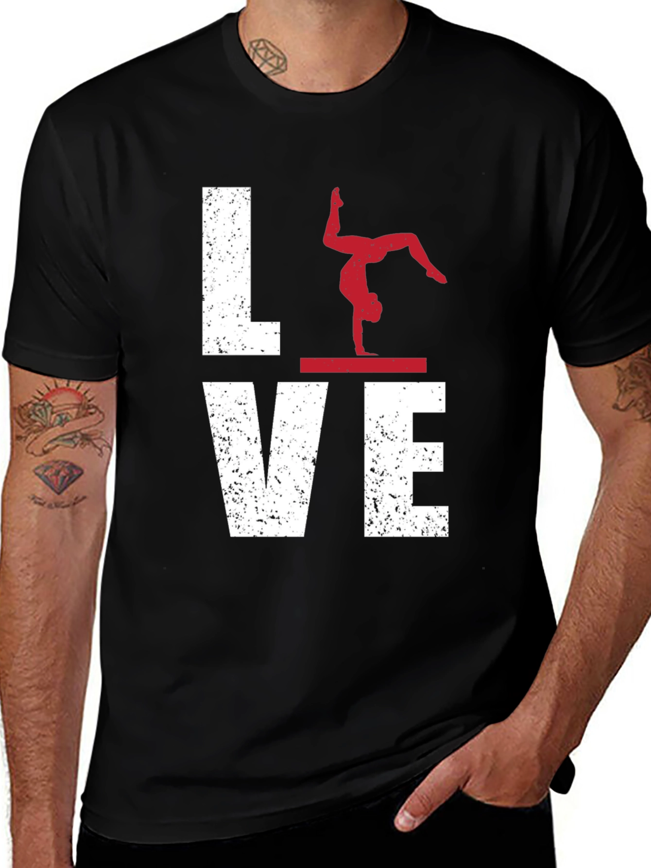 Variant 16 of Gymnastics LOVE Graphic Tee