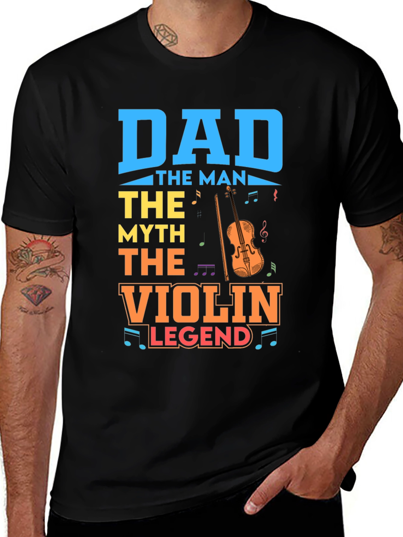 Variant 9 of Dad The Man The Myth The Violin Legend T-Shirt