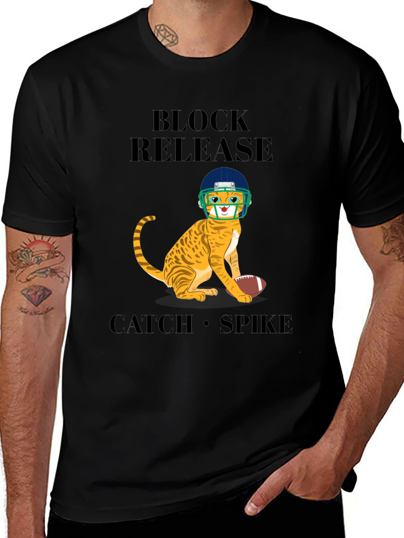 Variant 10 of Football Cat T-Shirt