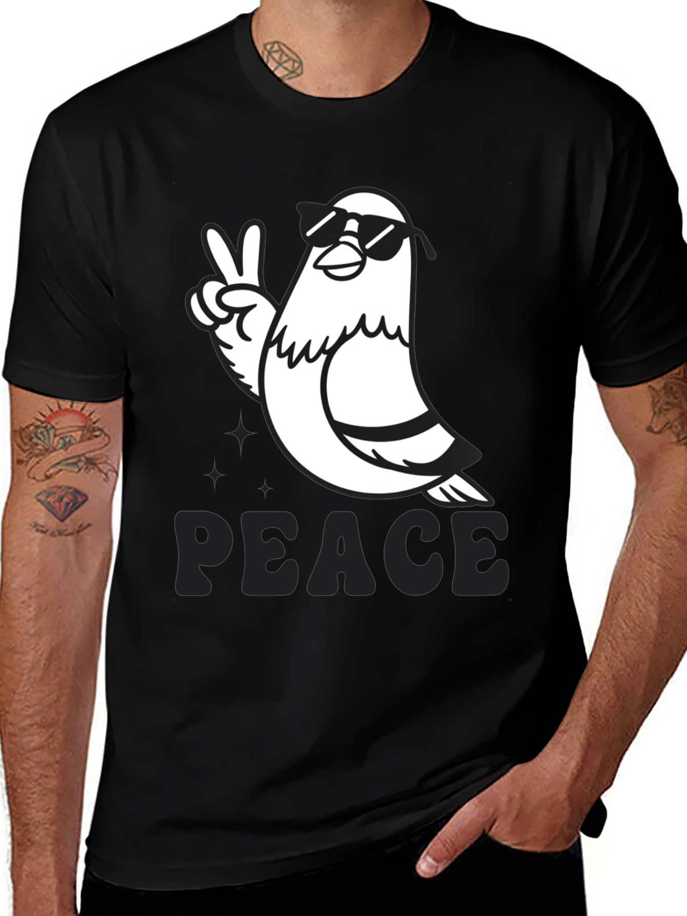 Variant 28 of Peace Pigeon Graphic T-Shirt