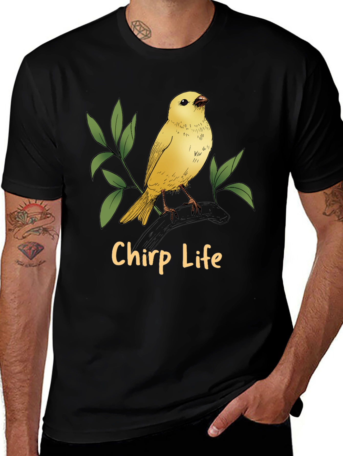 Variant 3 of Chirp Life T-Shirt - Bird Lover Tee