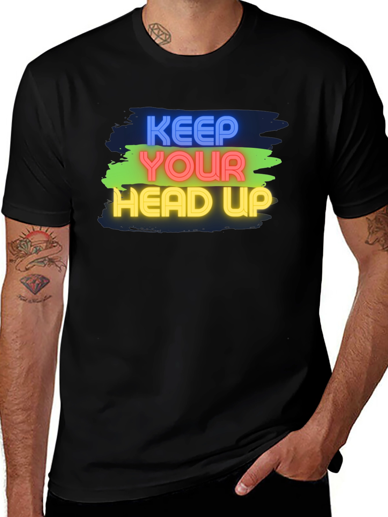Variant 24 of Keep Your Head Up Graphic T-Shirt
