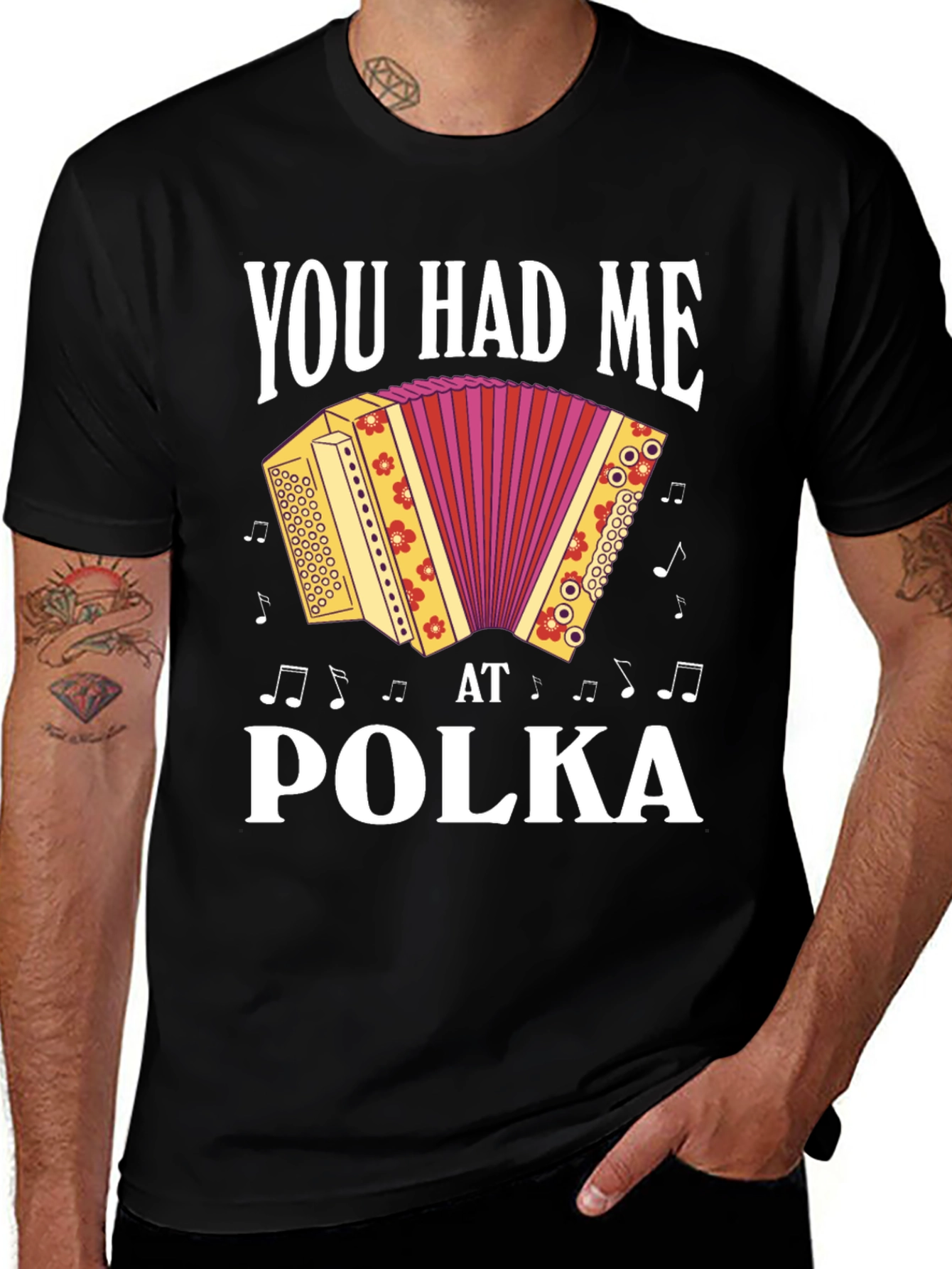 Variant 18 of You Had Me at Polka Accordion T-Shirt