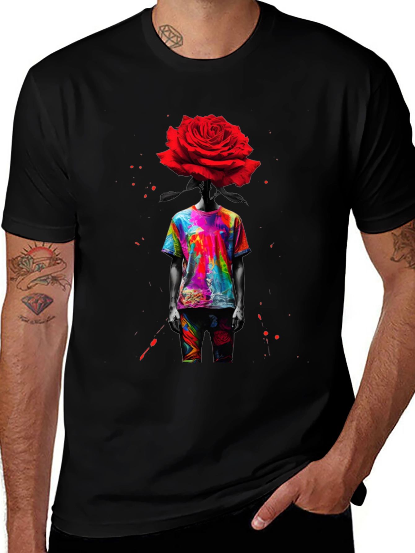 Variant 15 of Rose Head Graphic Tee