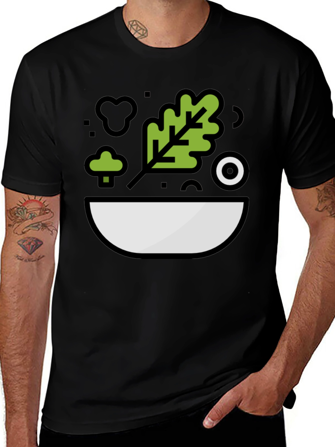 Salad Bowl Graphic Tee - Healthy Lifestyle Fashion
