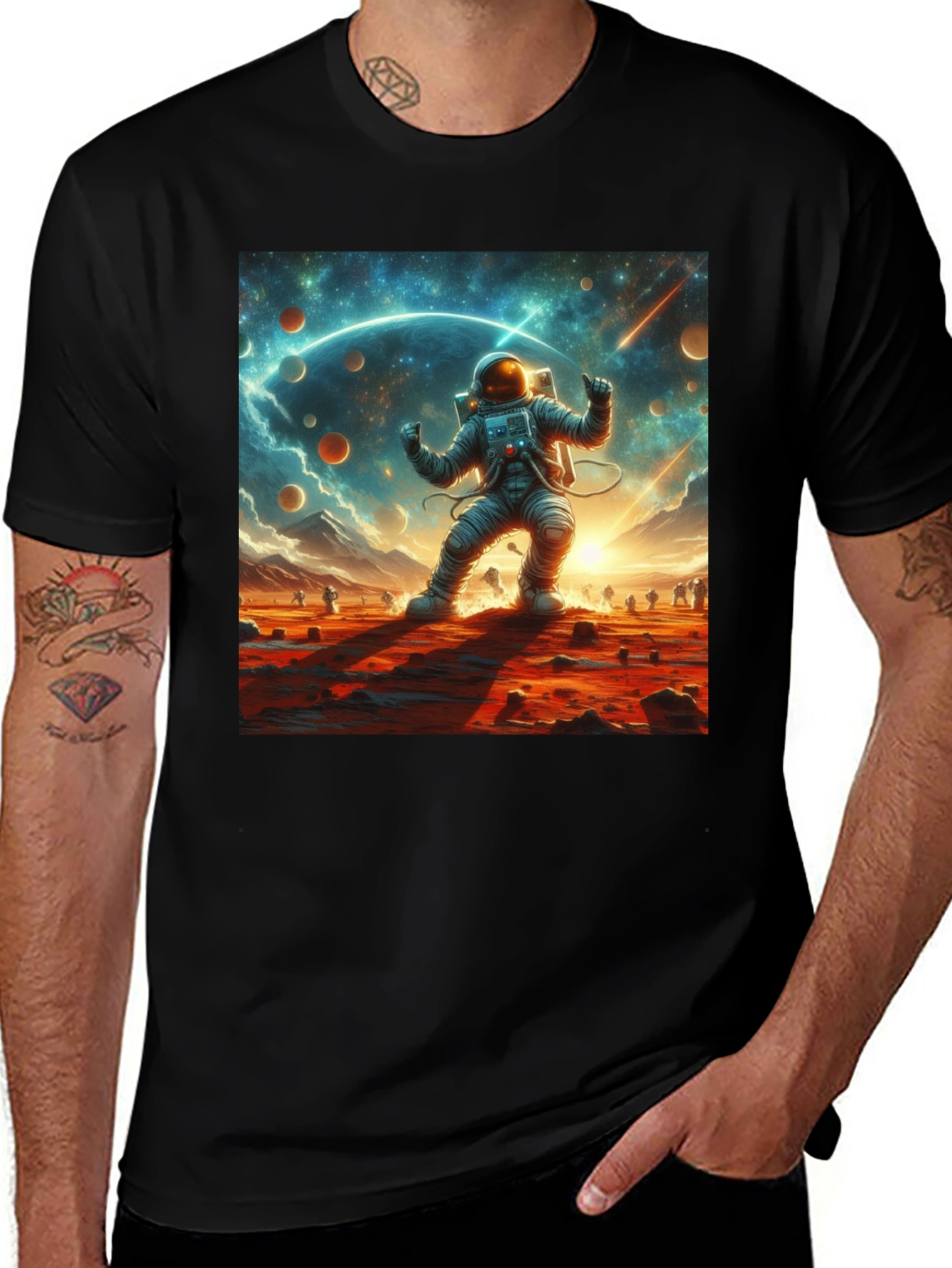 Variant 3 of Astronaut Space T-Shirt
