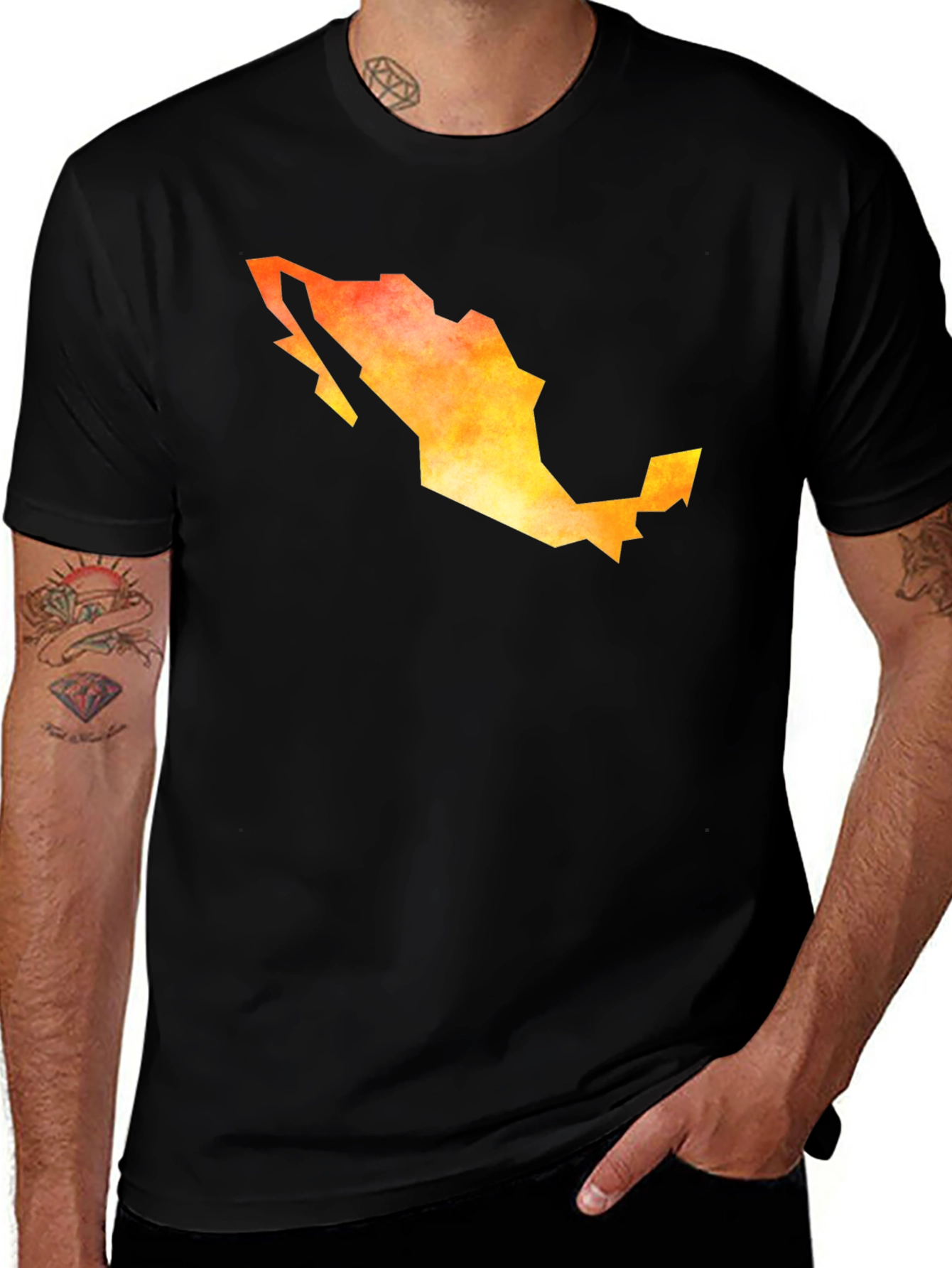 Mexico Map Graphic Tee - Soft Cotton T-Shirt