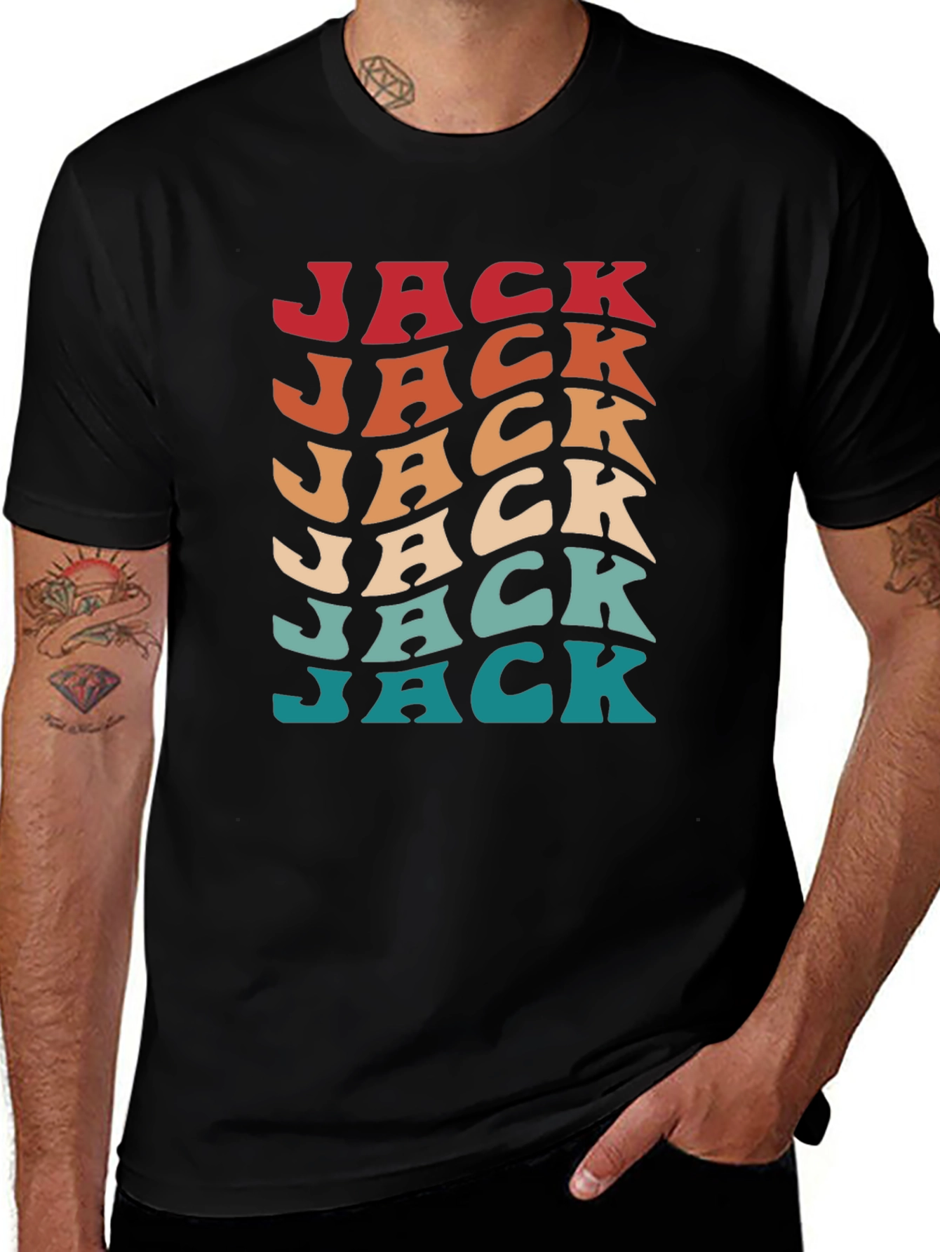 Variant 11 of Retro "Jack" T-Shirt - Vintage Style Colorful Design