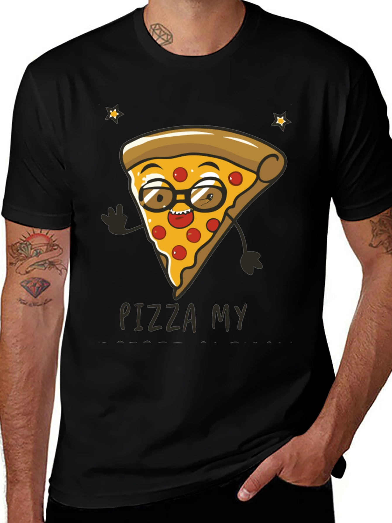 Variant 10 of Pizza My Valentine T-Shirt Funny Foodie Tee