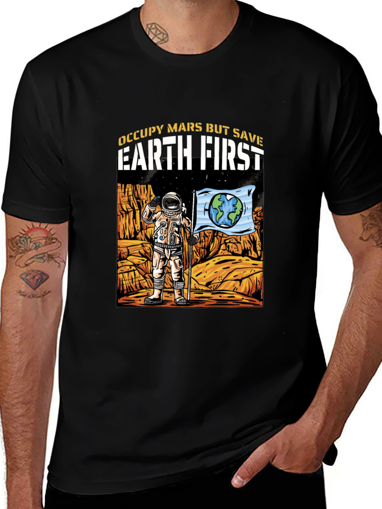 Occupy Mars Save Earth T-Shirt