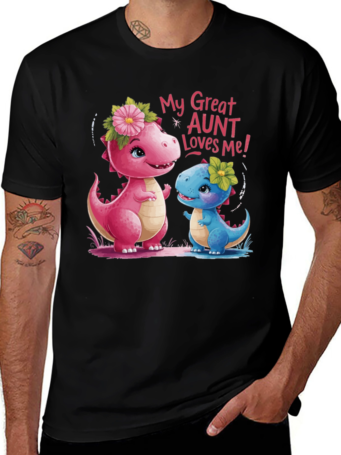 Variant 24 of Great Aunt Dino T-Shirt