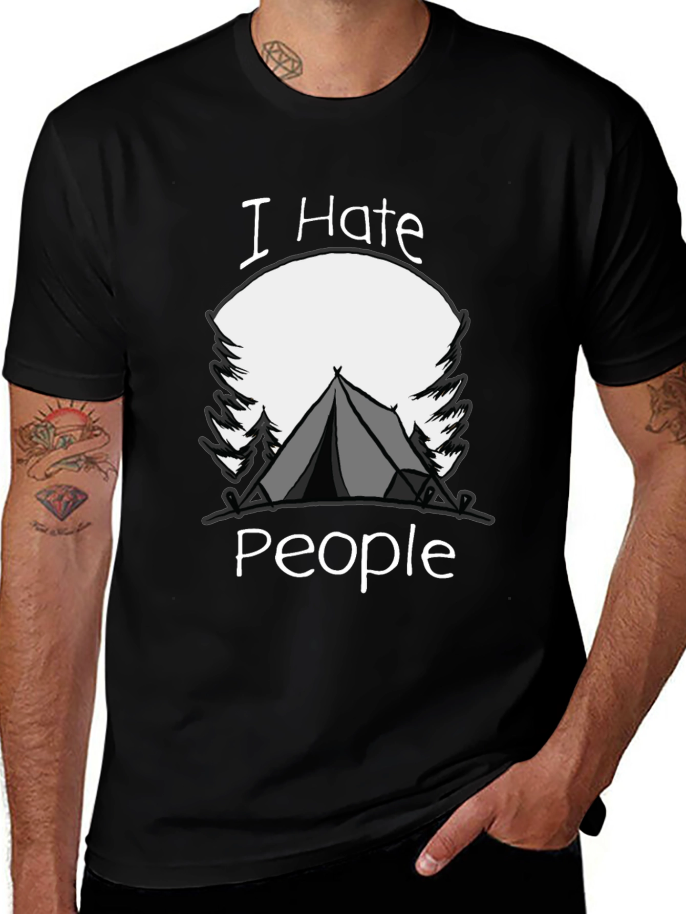 Variant 2 of I Hate People Camping T-Shirt