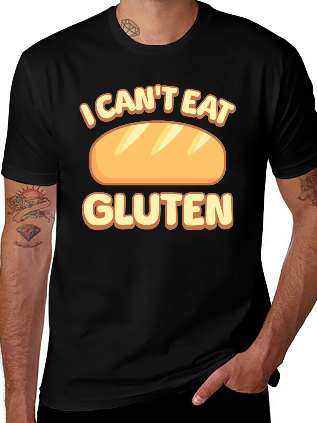 Variant 29 of I Can't Eat Gluten T-Shirt Funny Food Allergy Tee