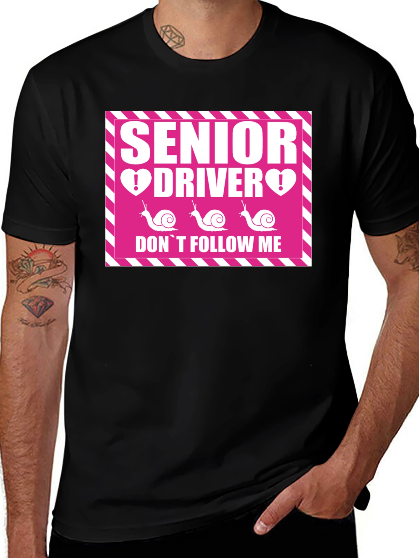 Variant 22 of Senior Driver Don't Follow Me T-Shirt