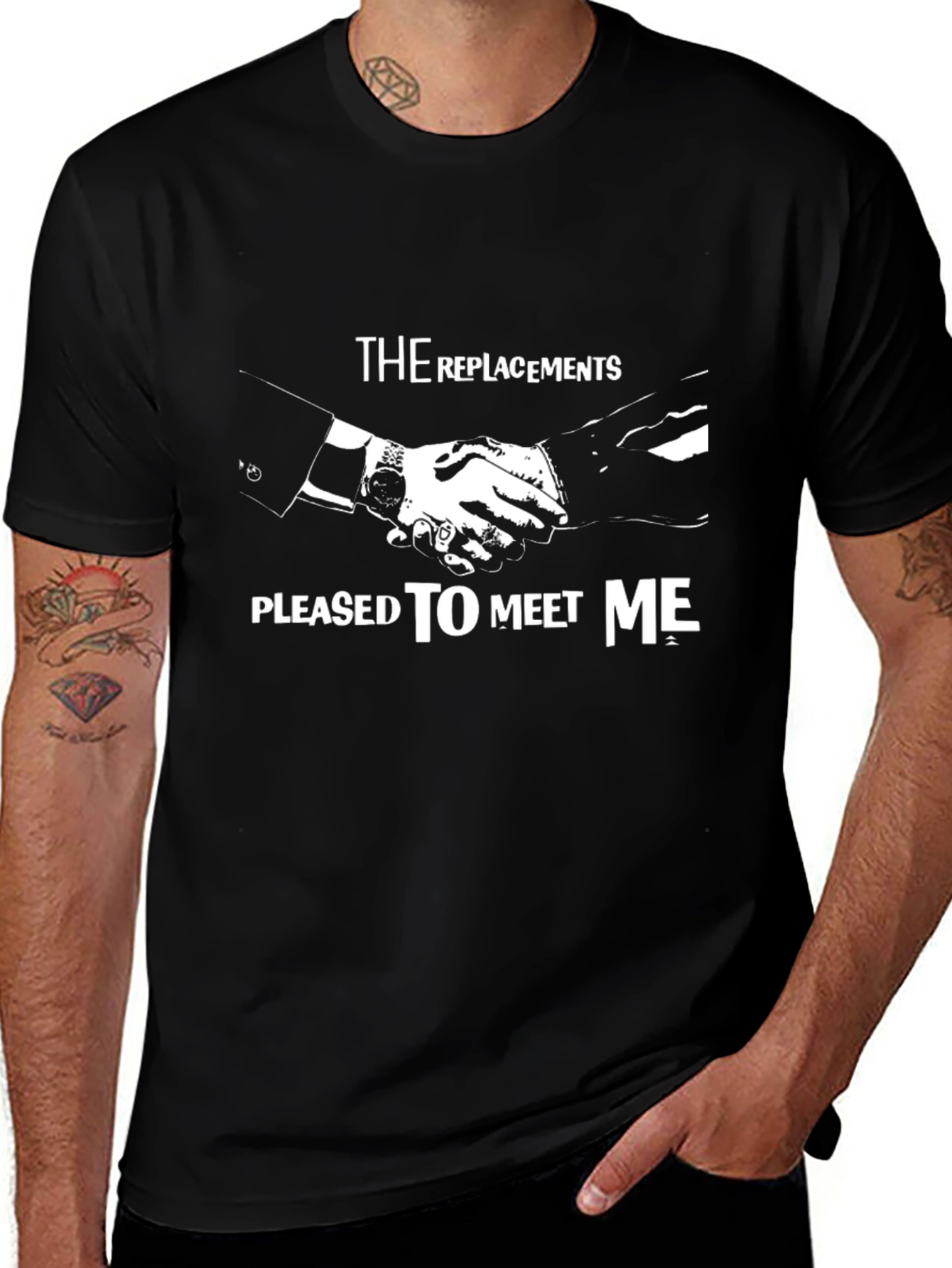 The Replacements 'Pleased To Meet Me' Black T-Shirt