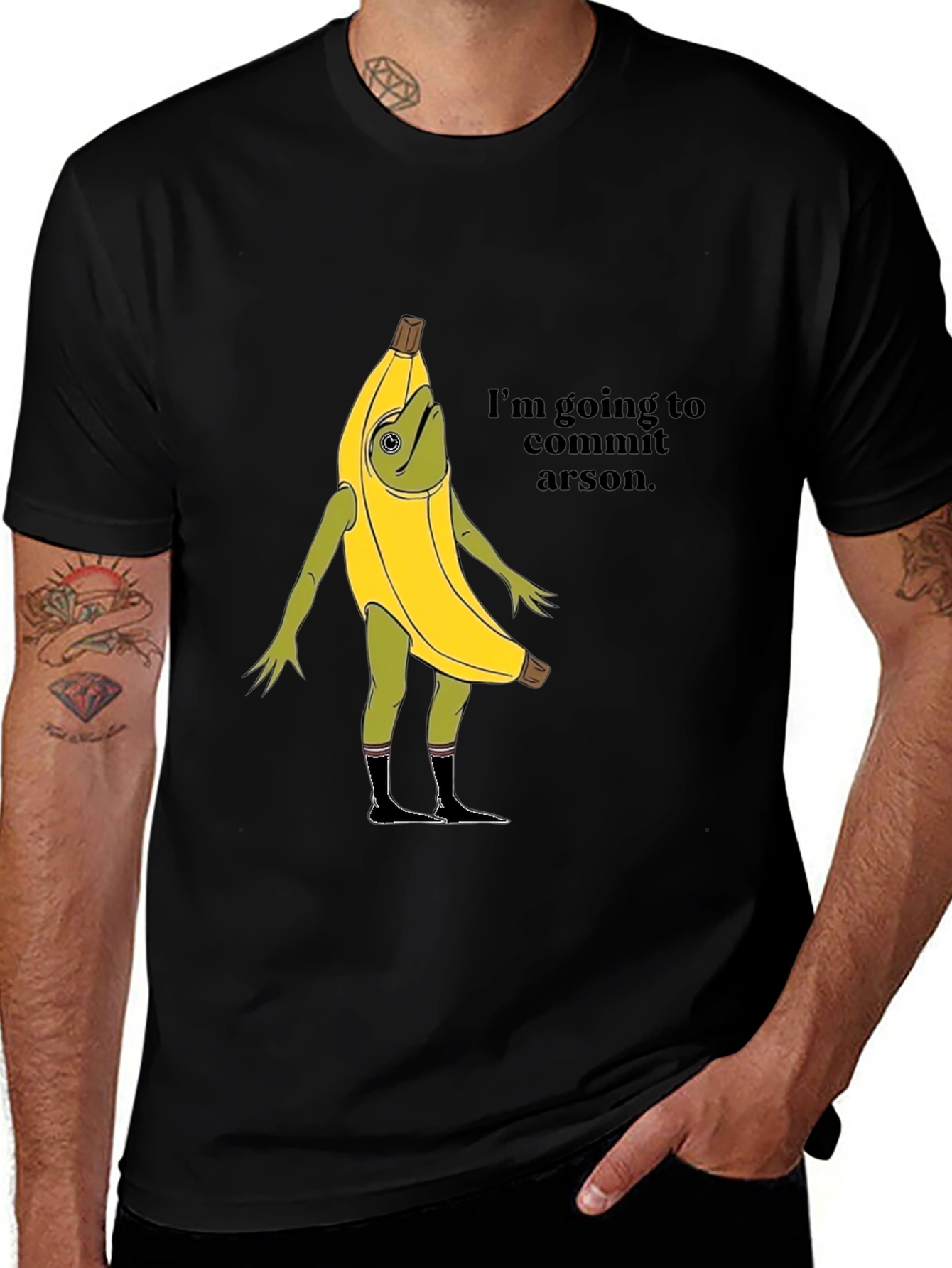 Variant 29 of Arson Banana T-Shirt - Funny Graphic Tee