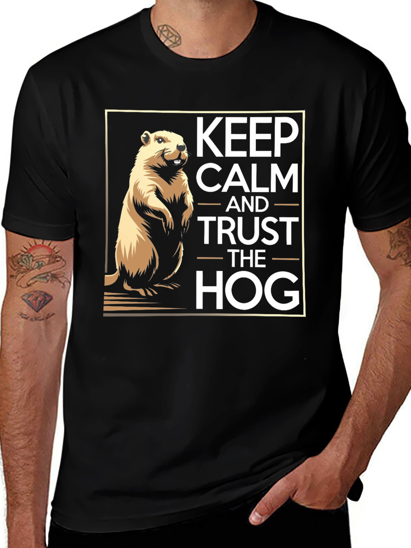 Variant 10 of Keep Calm and Trust the Hog Graphic Tee