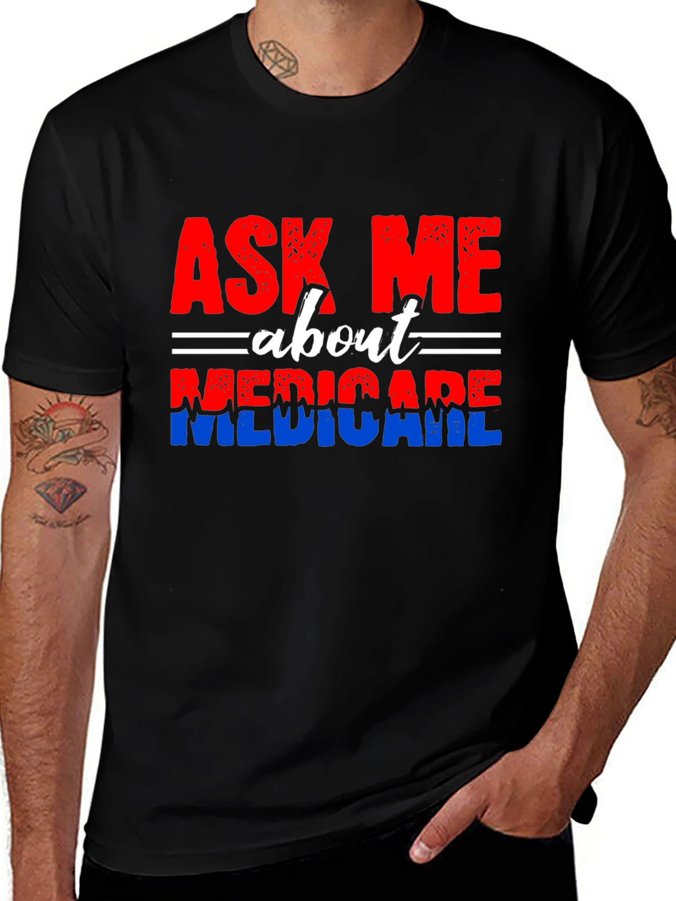 Variant 22 of Ask Me About Medicare T-Shirt