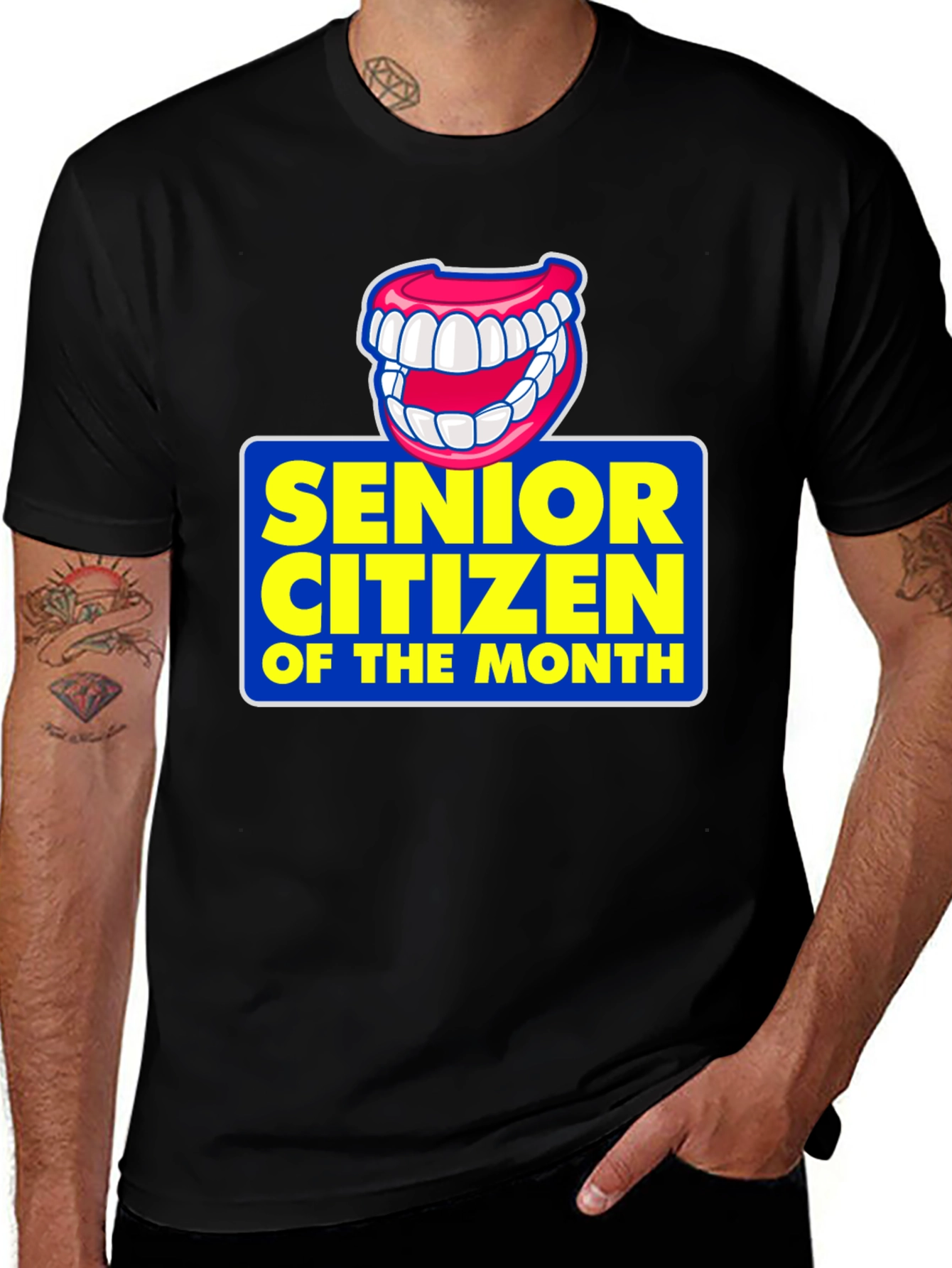 Variant 9 of Senior Citizen of the Month Novelty Graphic T-Shirt
