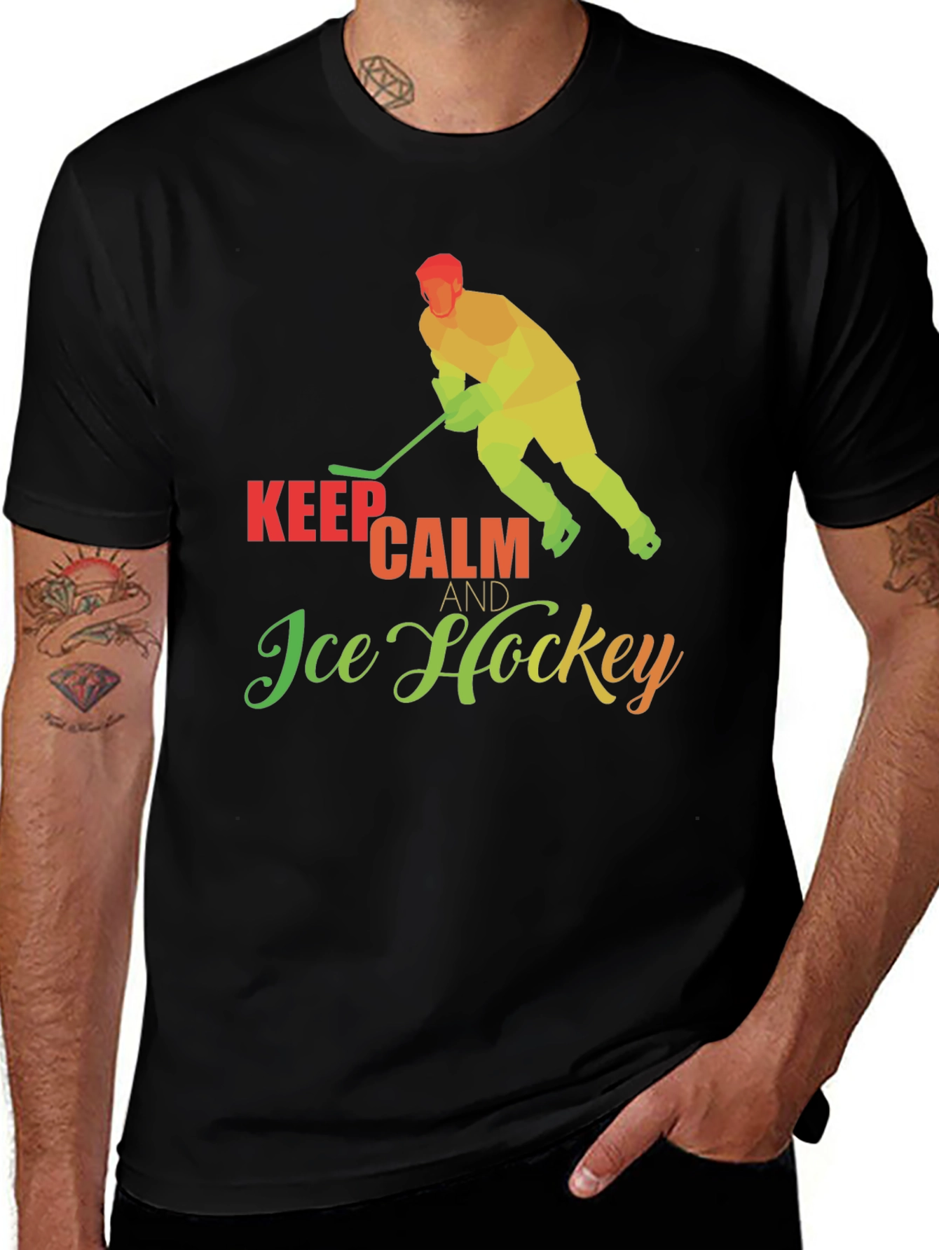 Variant 6 of Keep Calm & Ice Hockey T-Shirt