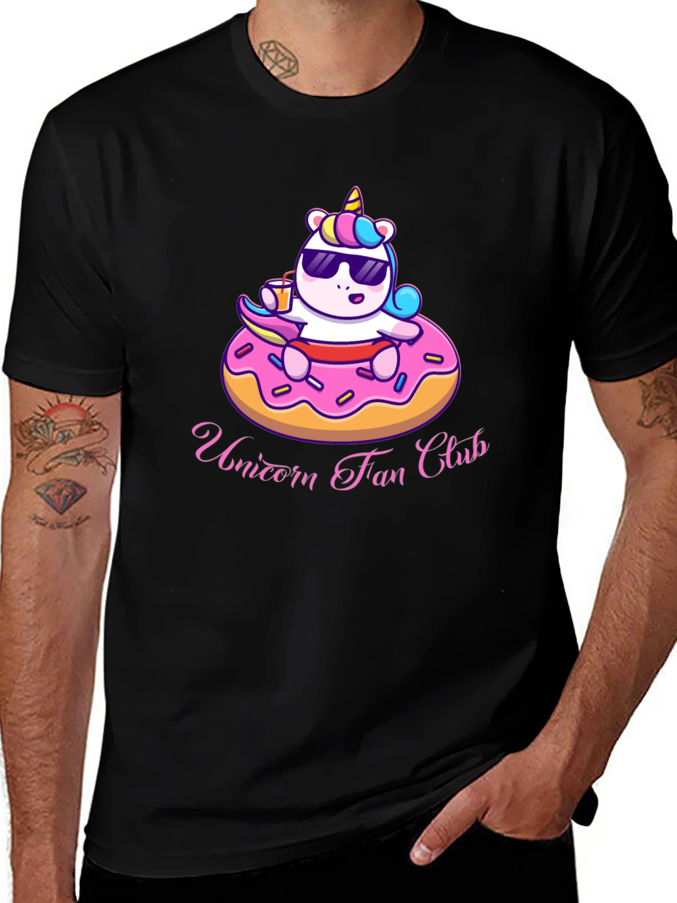 Unicorn Fan Club Donut T-Shirt
