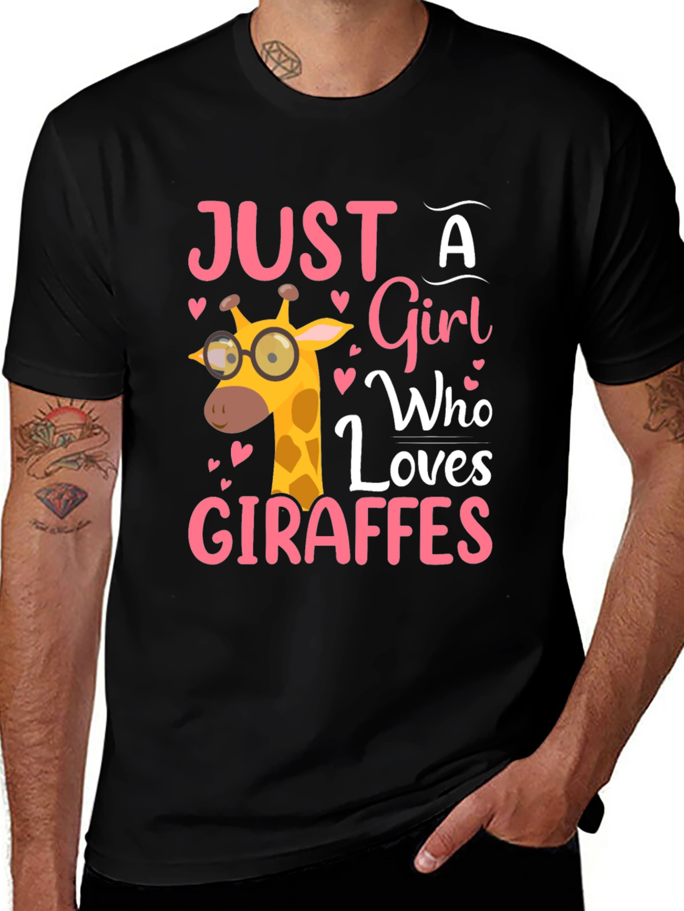 Variant 28 of Just a Girl Who Loves Giraffes T-Shirt