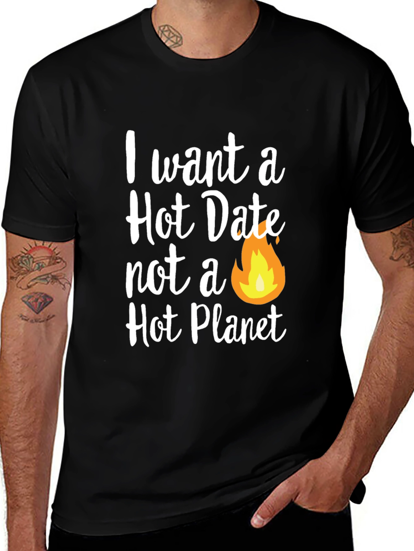 Variant 29 of Hot Date, Not a Hot Planet Graphic T-Shirt
