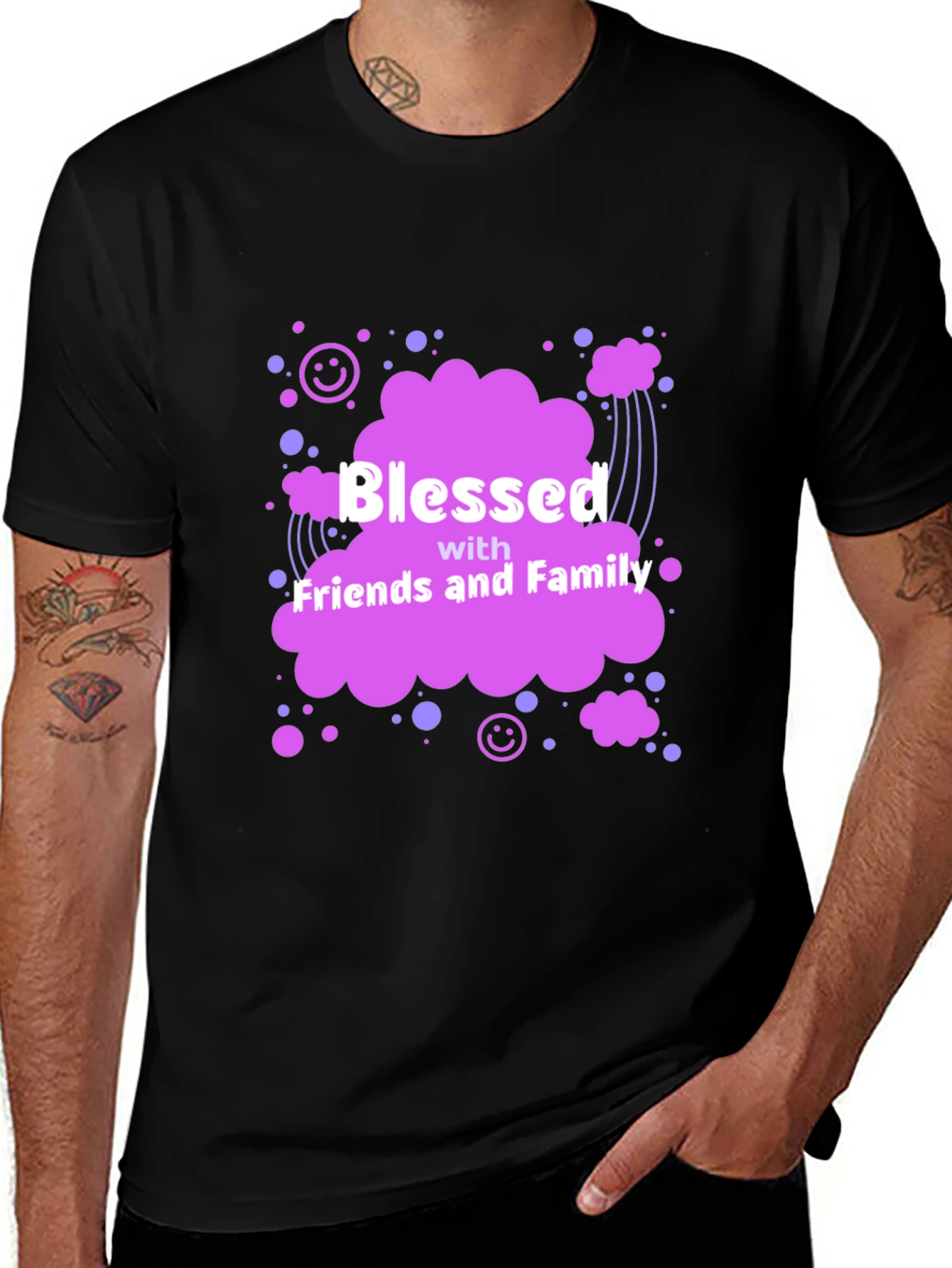 Blessed with Friends and Family Graphic Tee