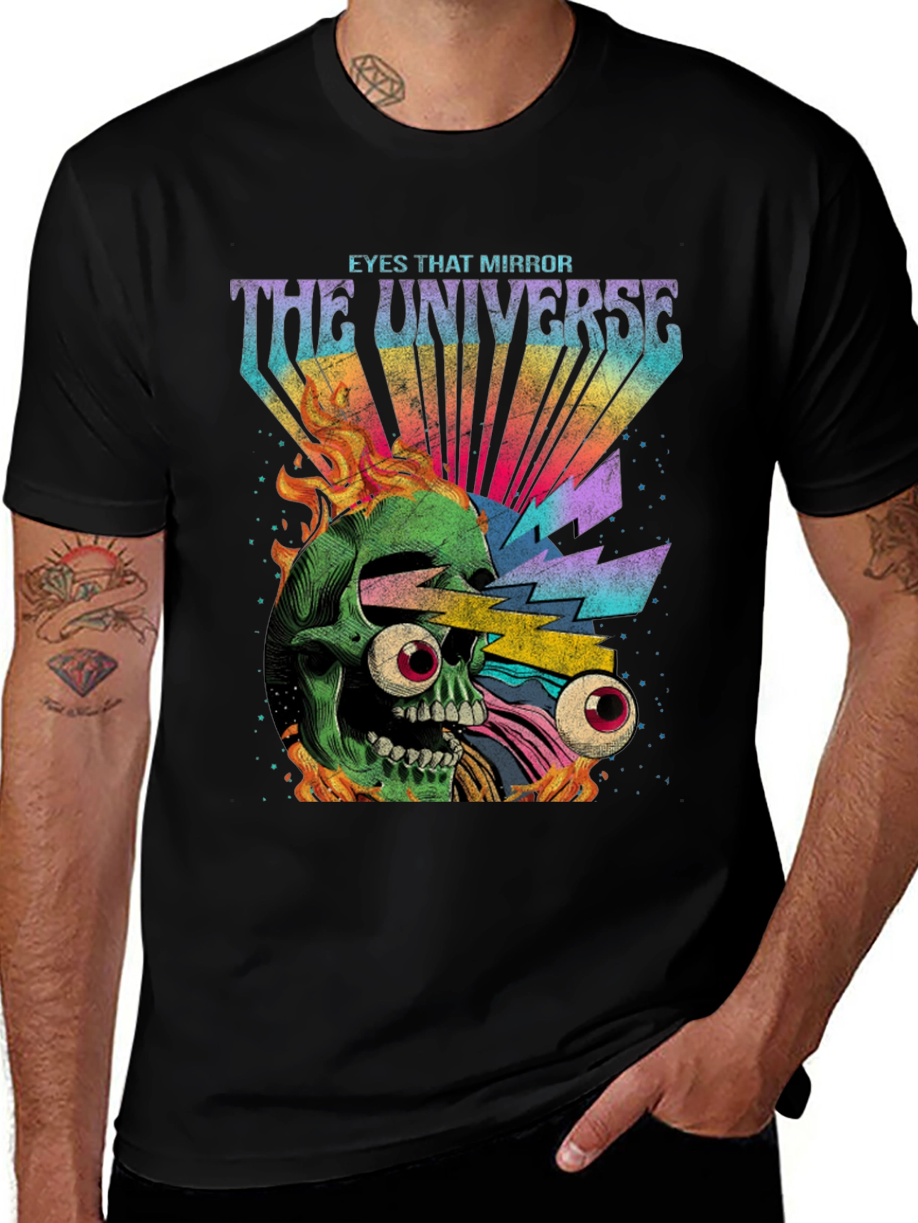 Variant 7 of Eyes That Mirror the Universe Graphic Tee