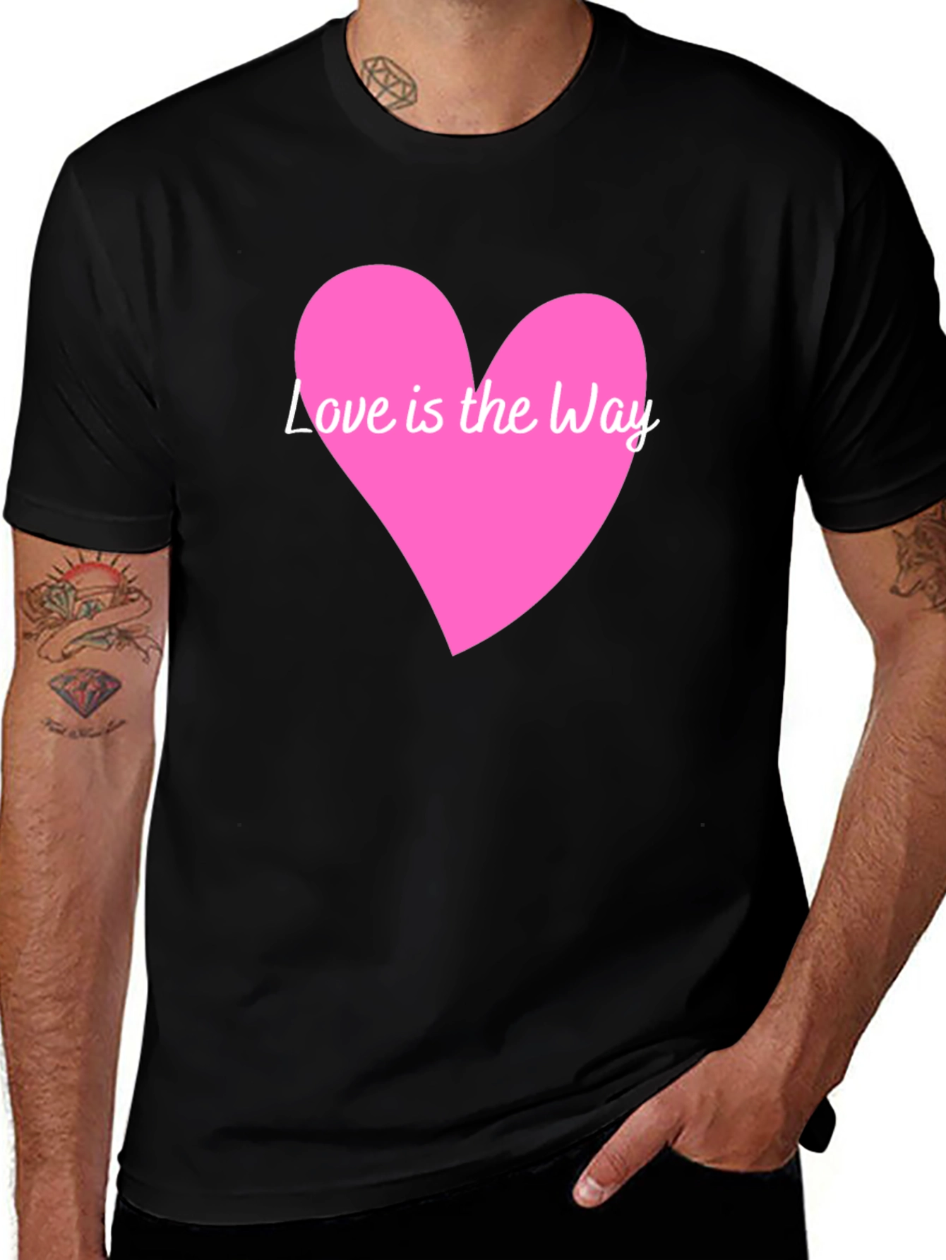 Love is the Way Graphic Tee - Black