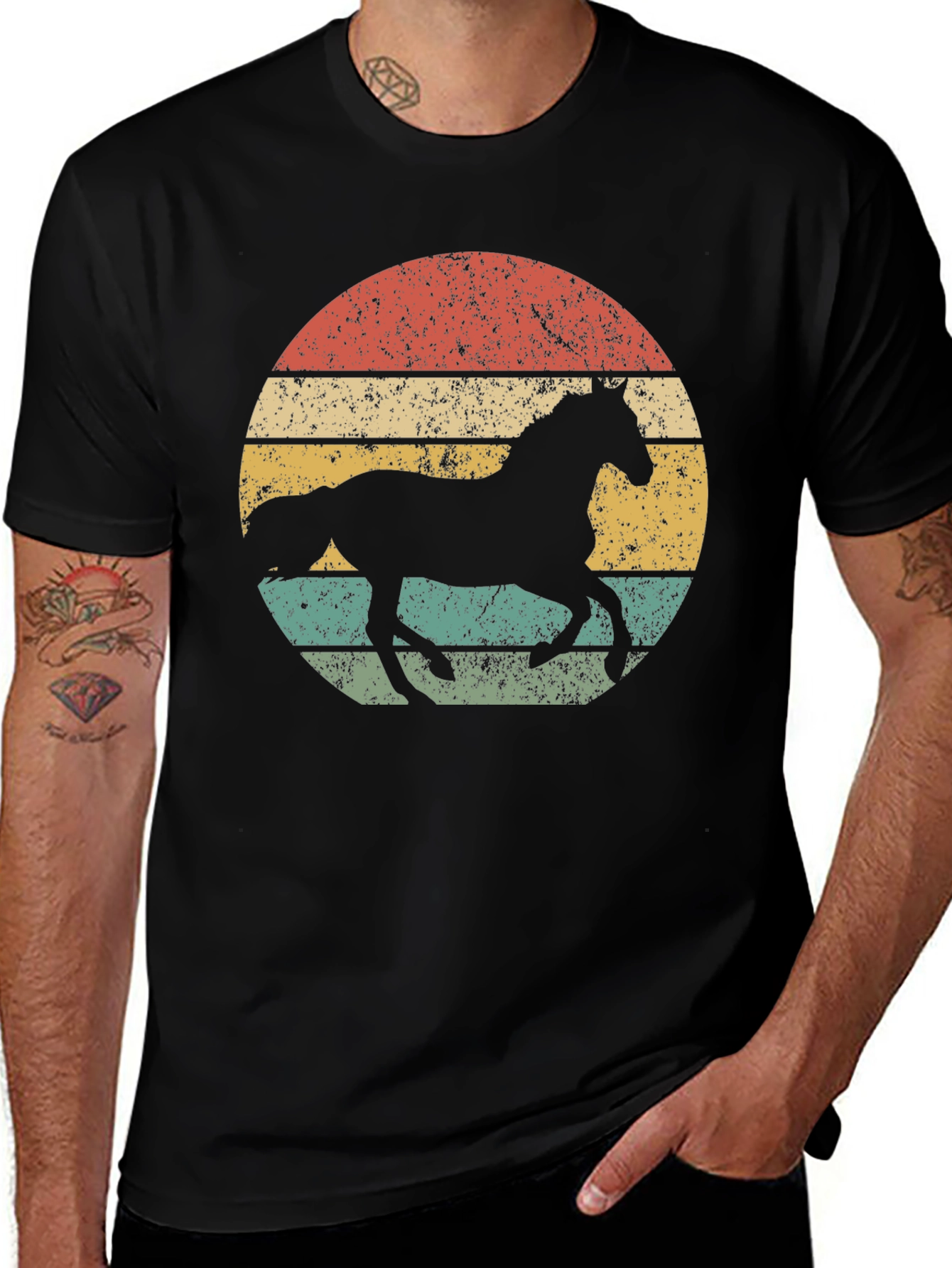 Variant 9 of Retro Horse Silhouette T-Shirt