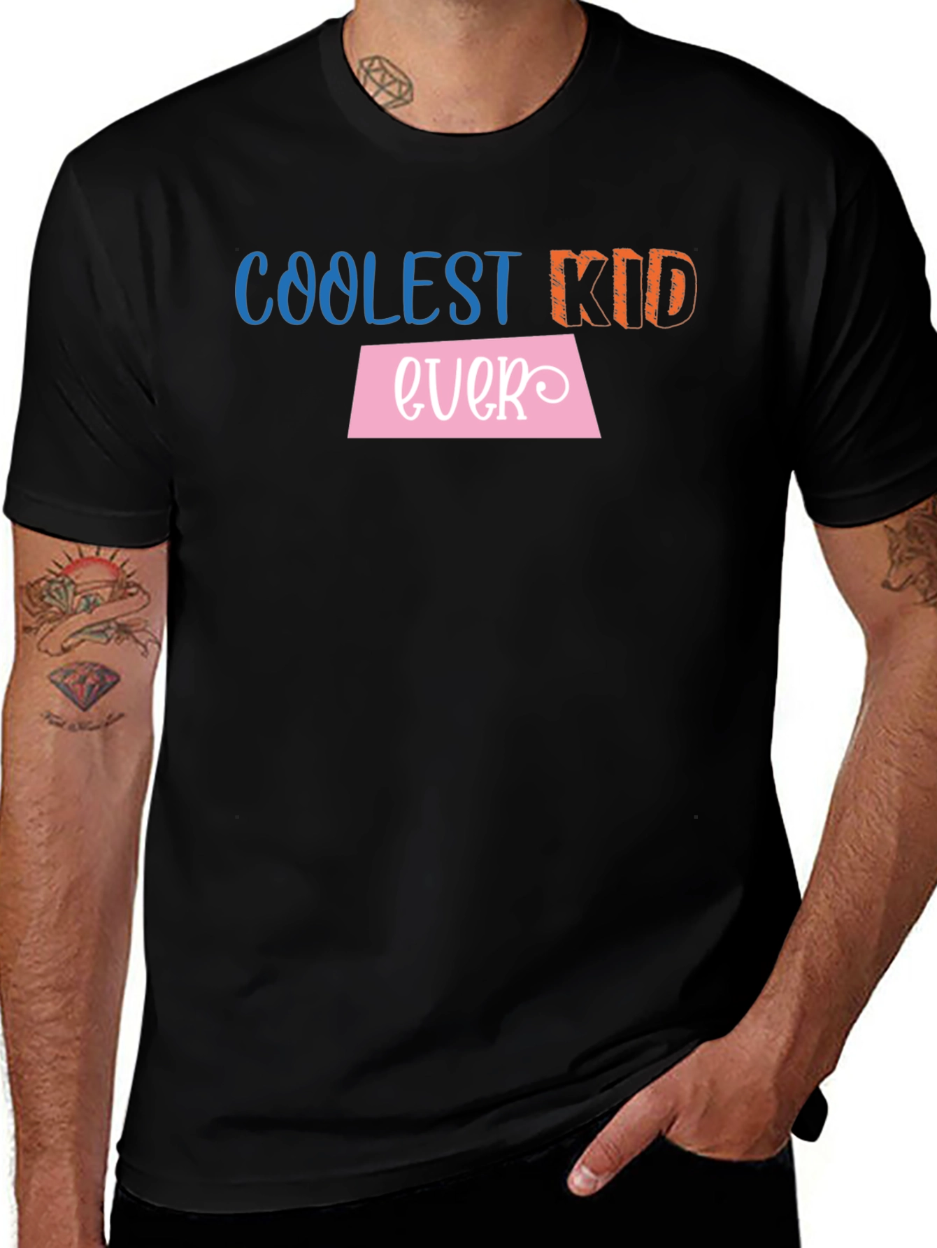 Variant 23 of Coolest Kid Ever Black Graphic Tee