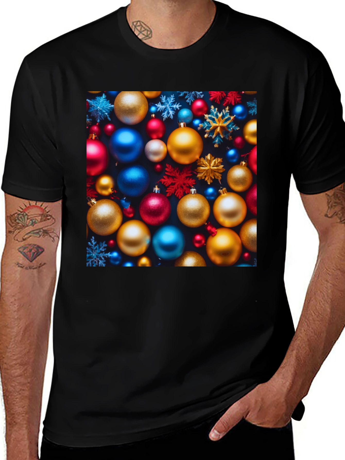 Variant 16 of Festive Christmas Ornament T-Shirt - Holiday Cheer