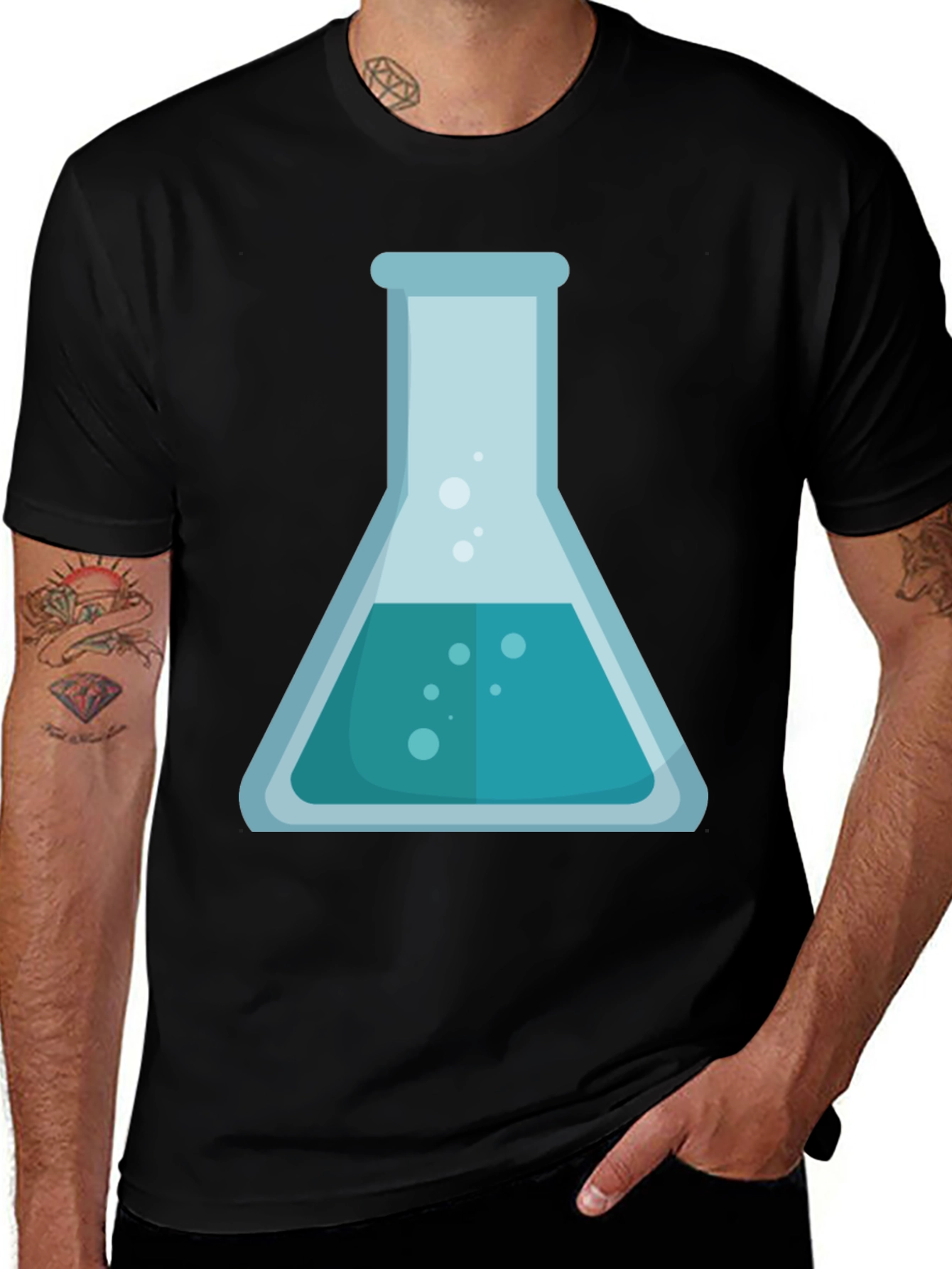 Variant 13 of Science Beaker Graphic T-Shirt - Chemistry Lab Style Tee