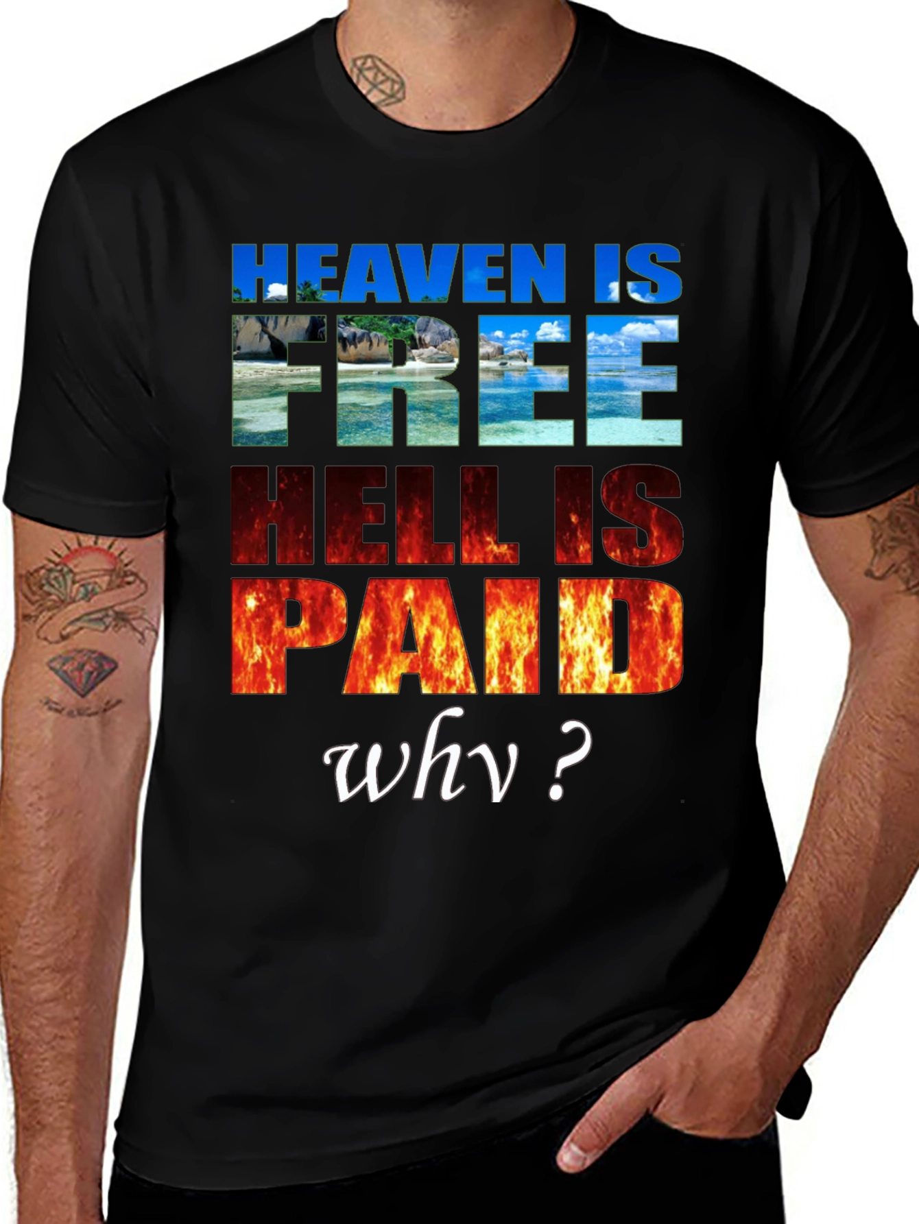 Variant 22 of Heaven is Free Graphic T-Shirt