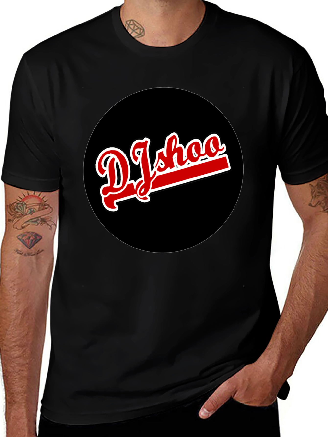 Variant 18 of DJshoo Black Graphic T-Shirt