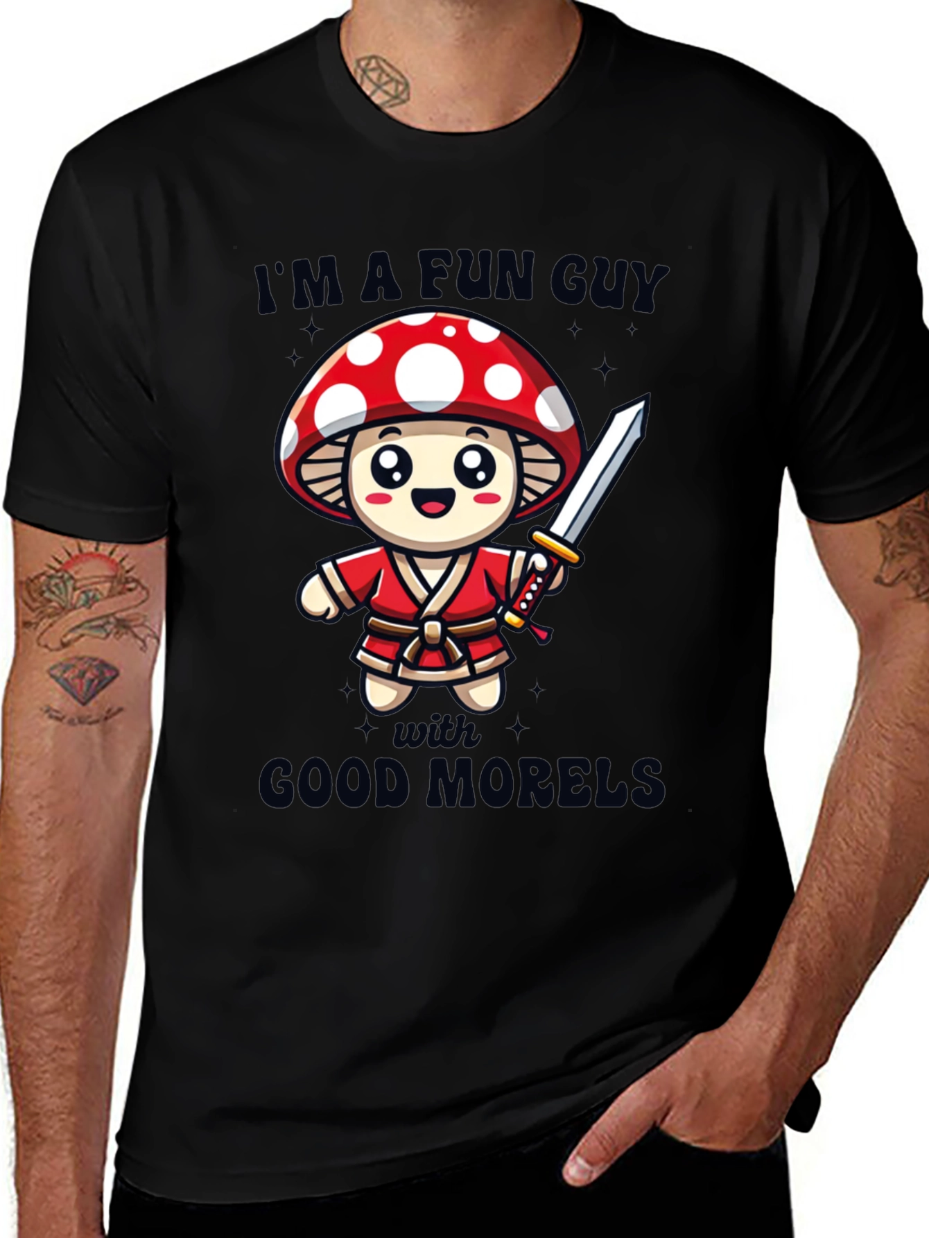 Variant 28 of Fun Guy Mushroom T-Shirt - Good Morels