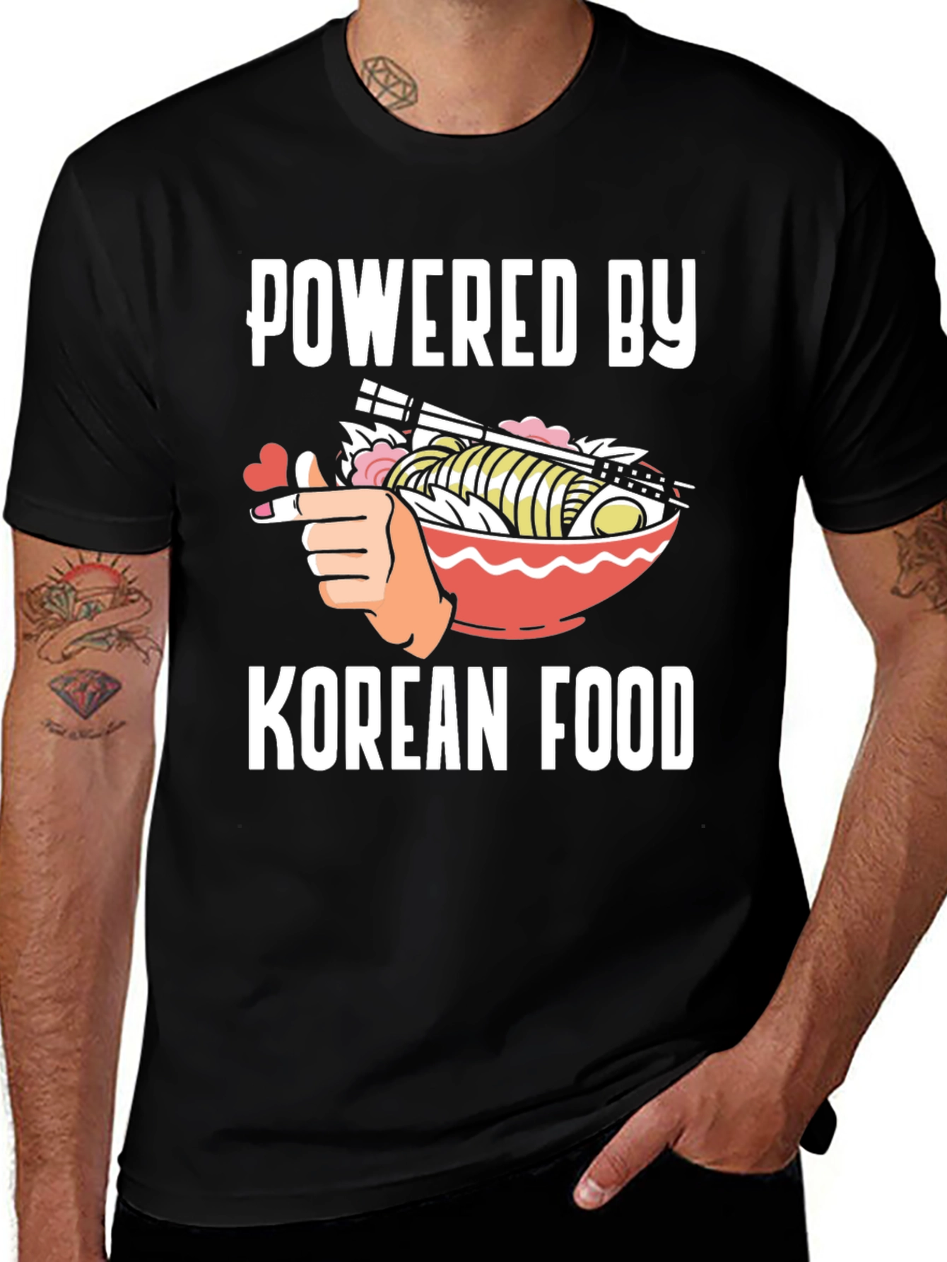 Powered by Korean Food T-Shirt