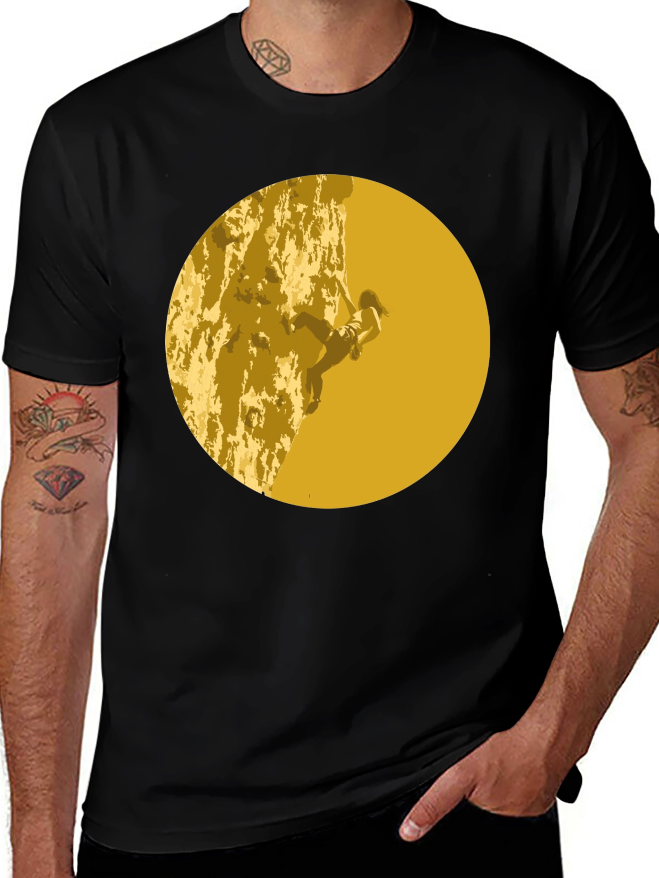Variant 19 of Rock Climbing Graphic T-Shirt