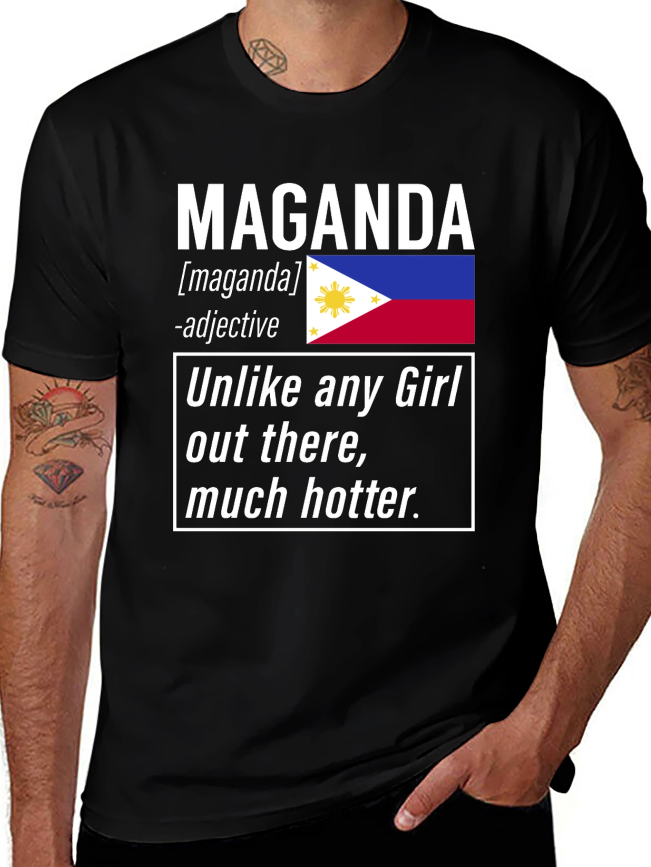 Maganda Filipino Pride T-Shirt - Beautiful Filipina Adjective