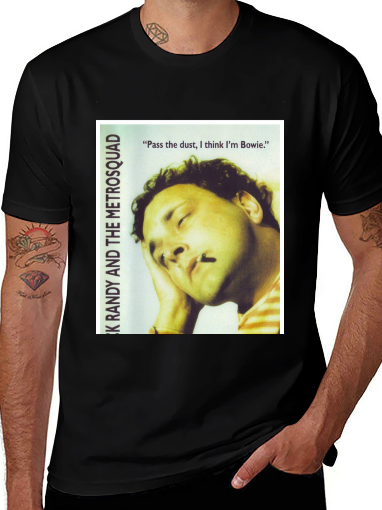 Variant 20 of Nick Randy Bowie T-Shirt - Retro Band Tee