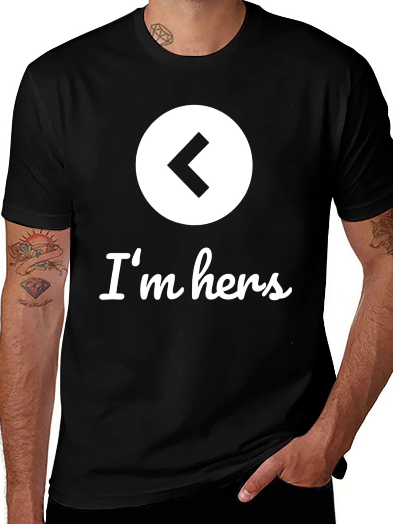 Variant 9 of I'm Hers Matching Couple T-Shirt