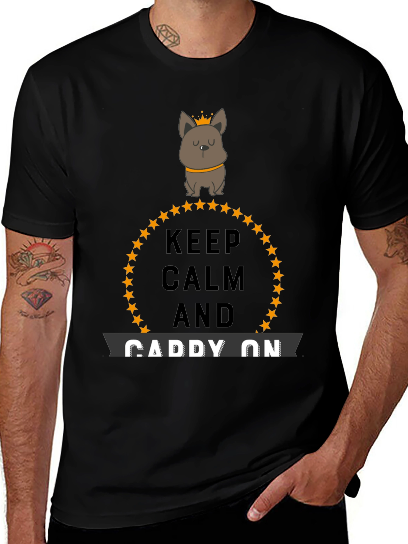 Variant 14 of Keep Calm & Caddy On Graphic Tee